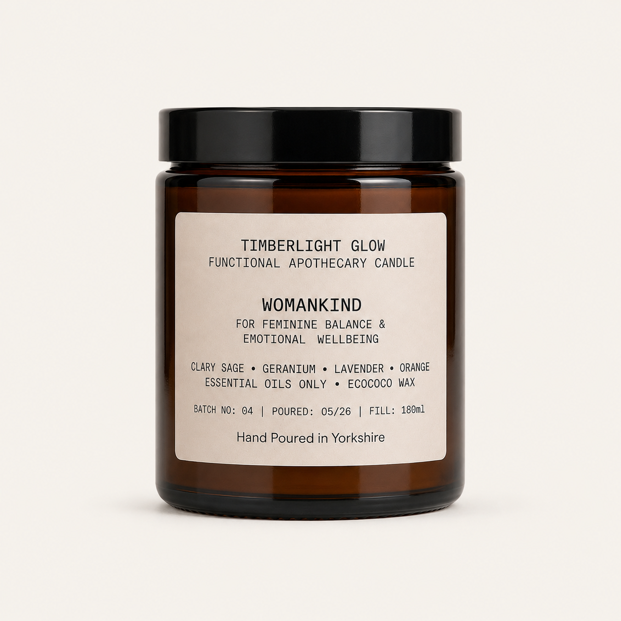 TimberLight Glow Discovery Set featuring three functional apothecary candles made with pure essential oils and EcoCoco wax.