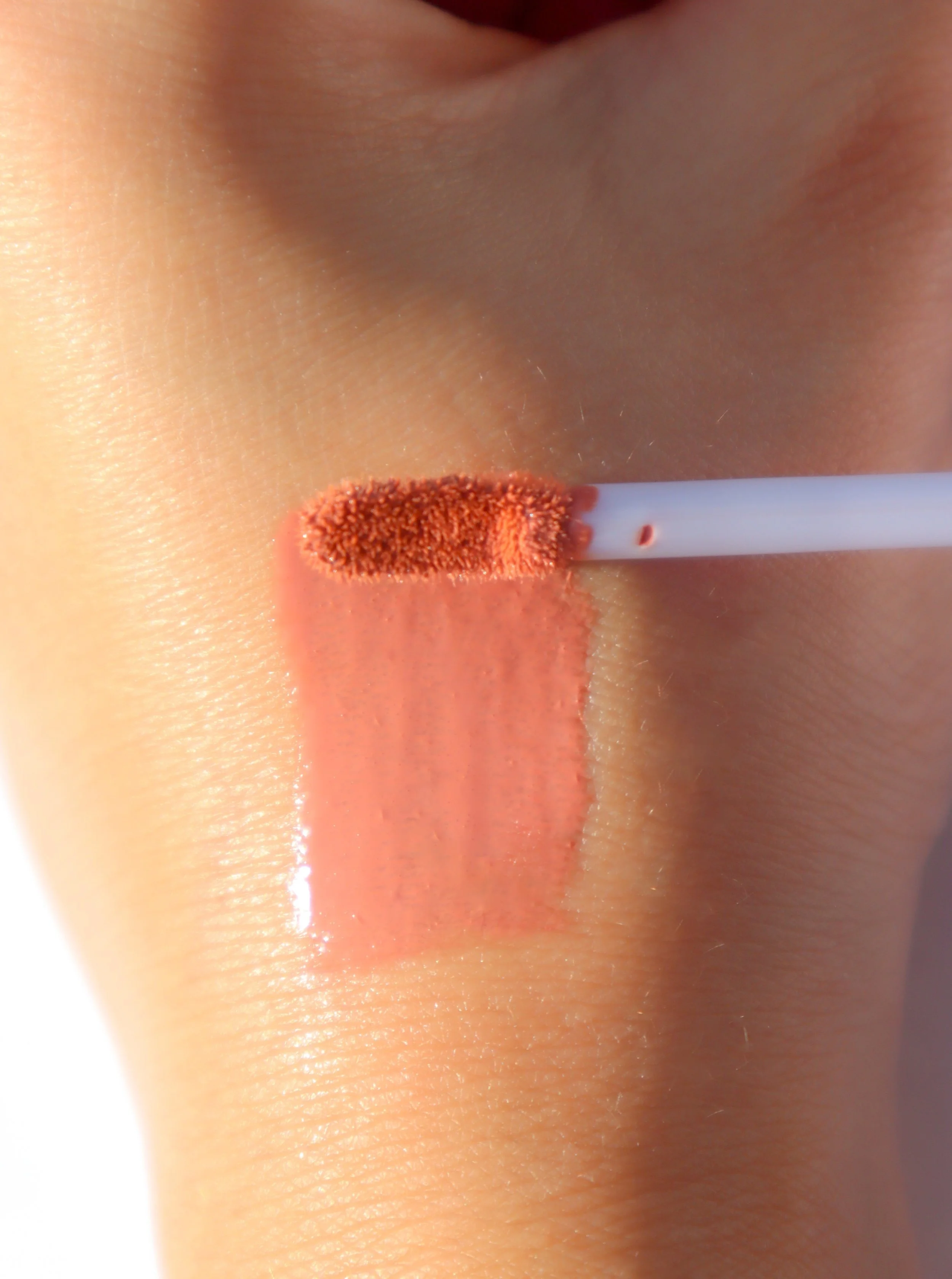 peach nude lipgloss makeup product organic cosmetics