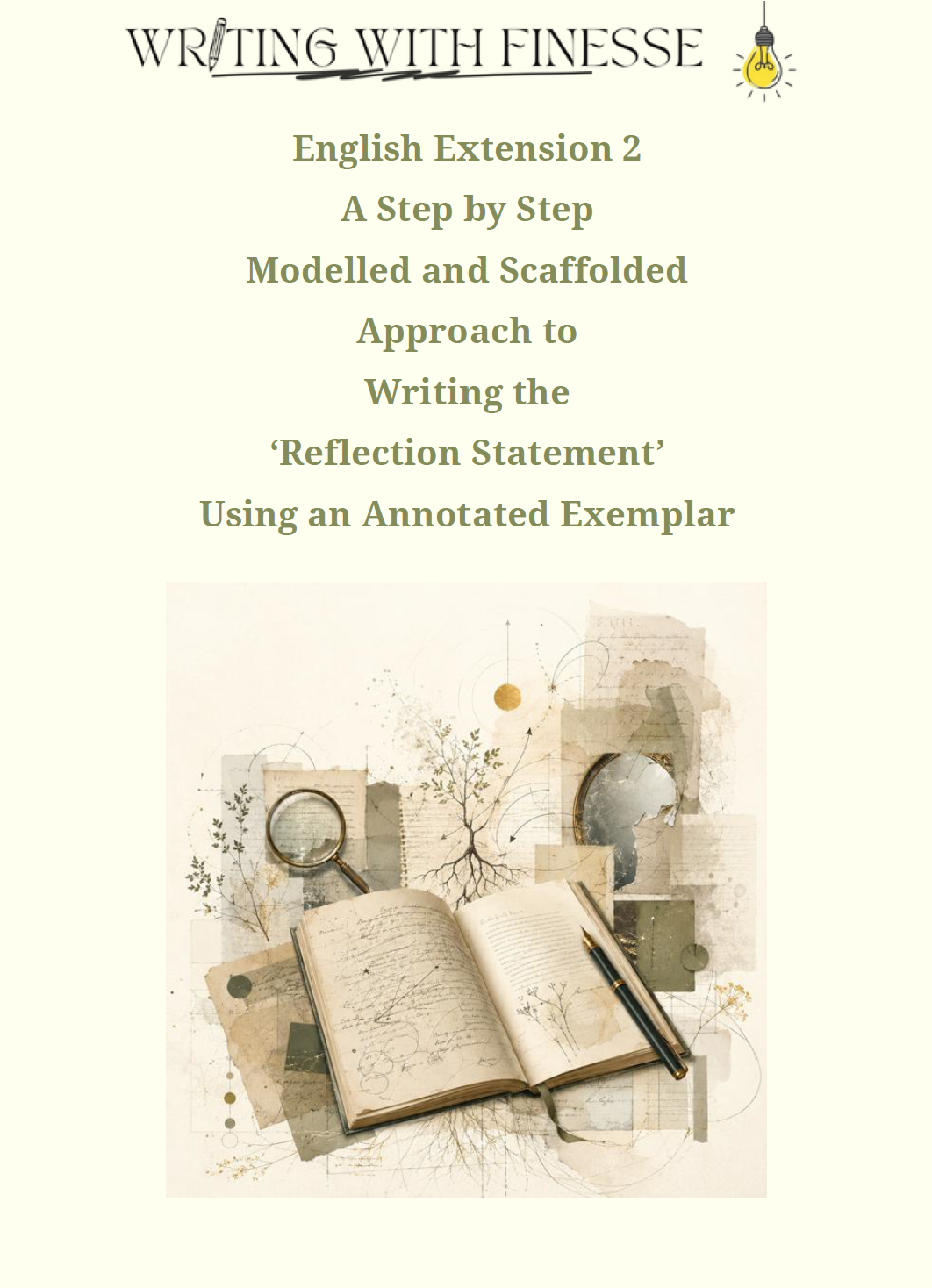 English Extension 2 Reflection Statement: Annotated Exemplar and Teaching Scaffold