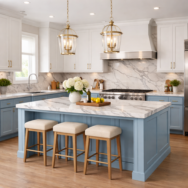 Contemporary Transitional Kitchen Remodel by Vero Lusso kitchen & Bath Design project photo
