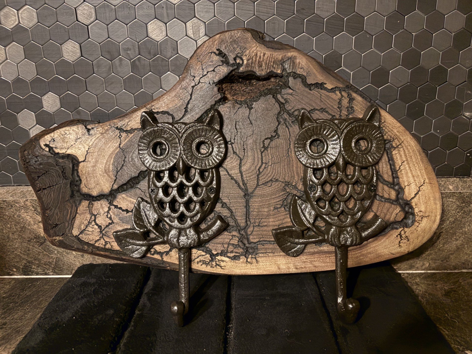 FRACTAL BURNED OWL HOOK