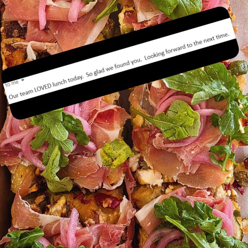 Did you know we now offer loaded focaccia trays and catered sandwiches for office lunches, meetings and events?

Made fresh with our naturally leavened focaccia and quality local ingredients.

Get in touch if you&rsquo;ve got a team to feed&mdash;we&