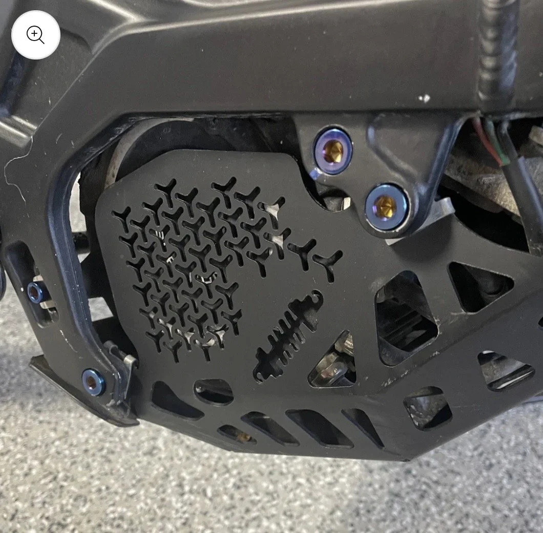 left side motor bolts titanium(2pc)