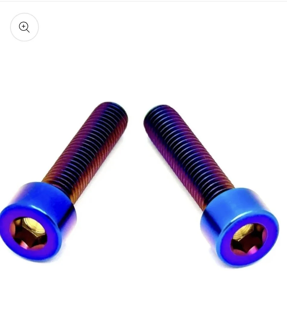 titanium Caliper bolts(2pc)