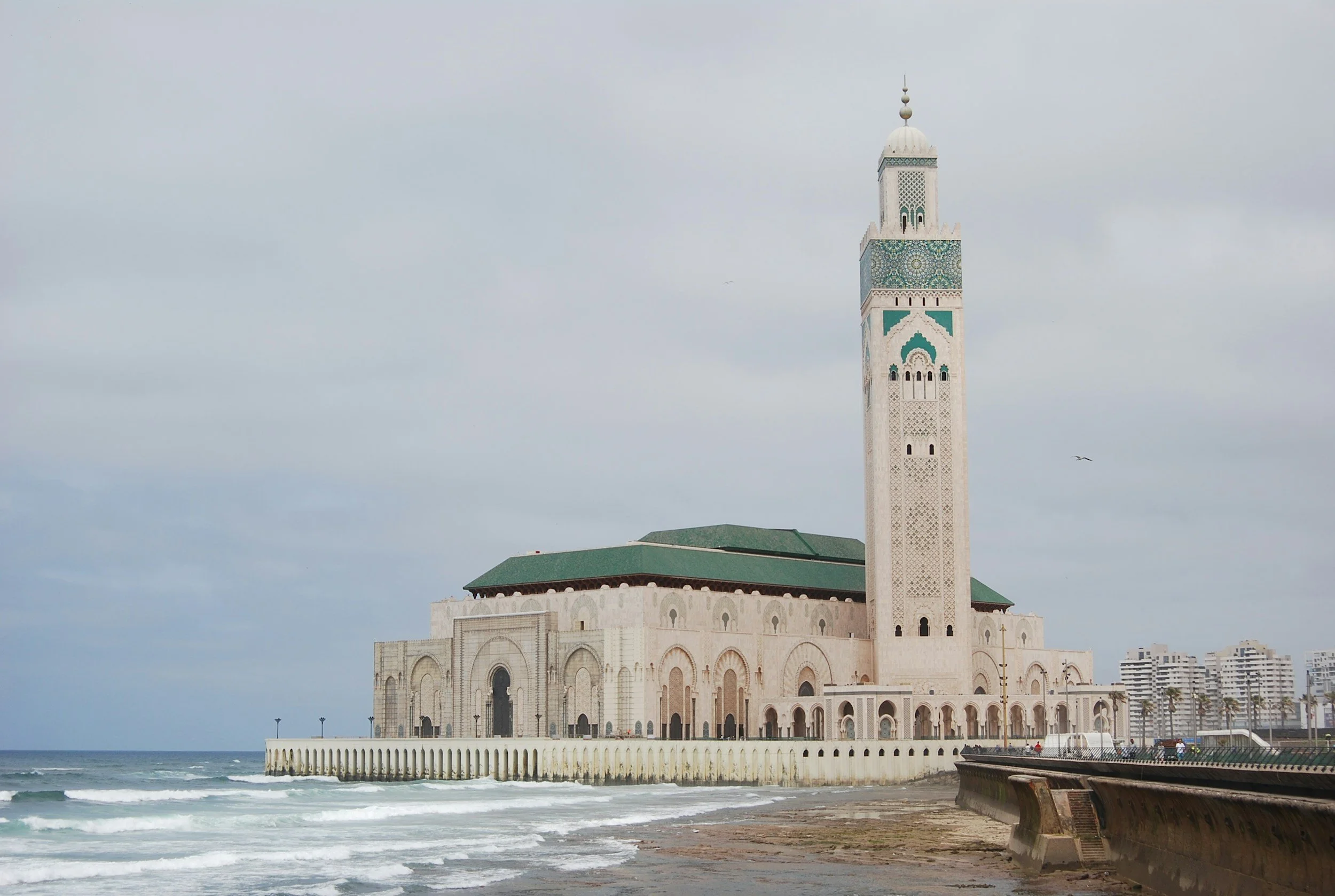 Hassan II Mosque Casablanca ocean