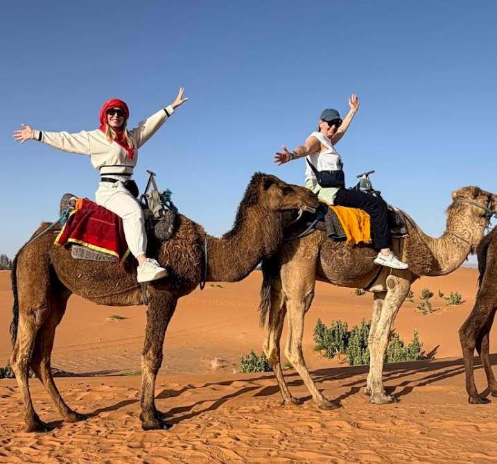 Camel Riding on The Sahara