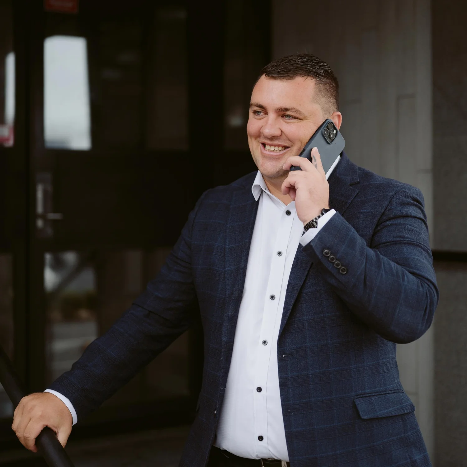 Managing director Joey Gregory on the phone.