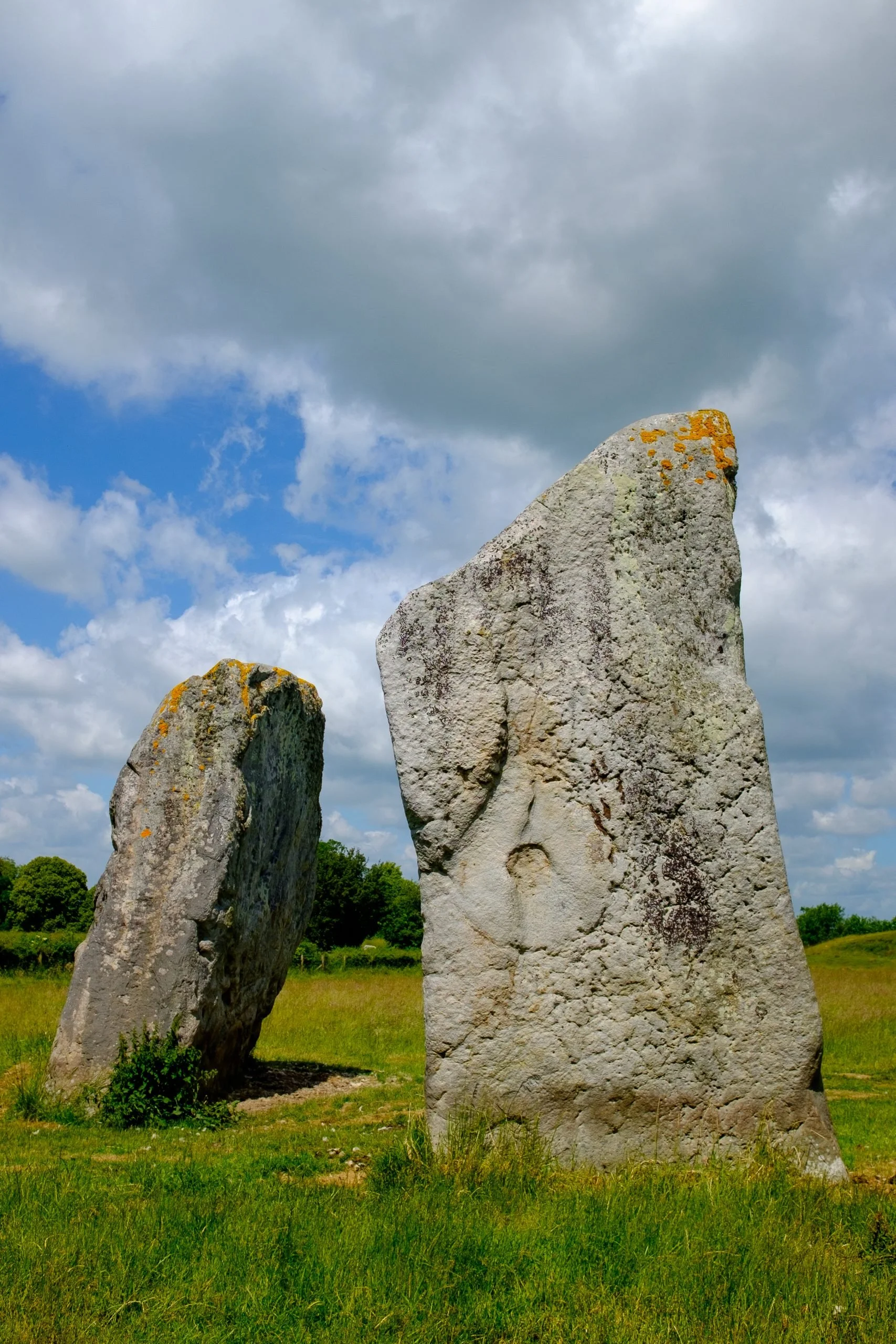 Original colour photo of the Cove Stones at Avebury which was used to create the final black and white image to be used on the album cover of "Affinity"