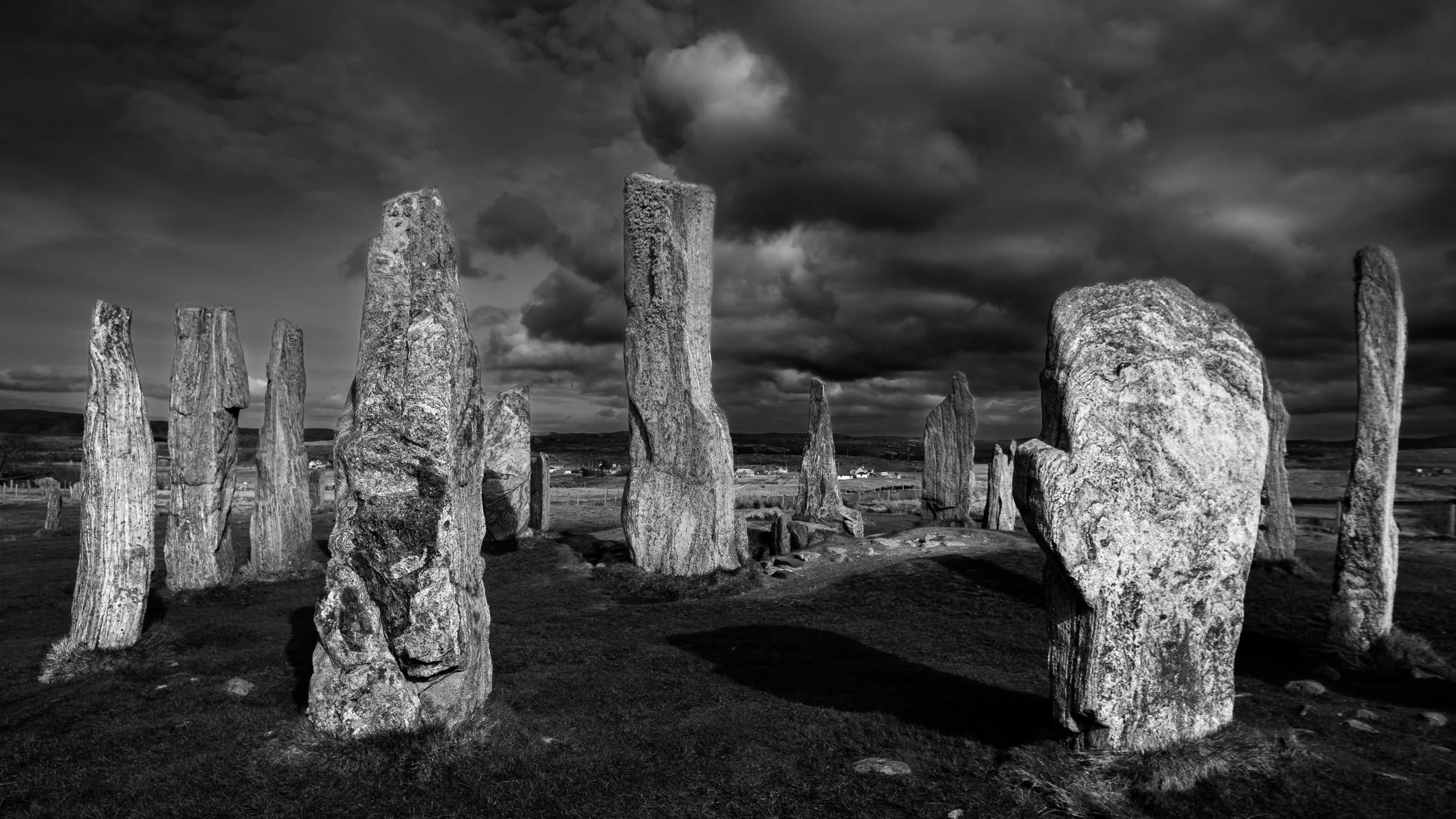 Megaliths at Callanish, Isle of Lewis, Scotland. 24th March 2022. © Chris Tweed