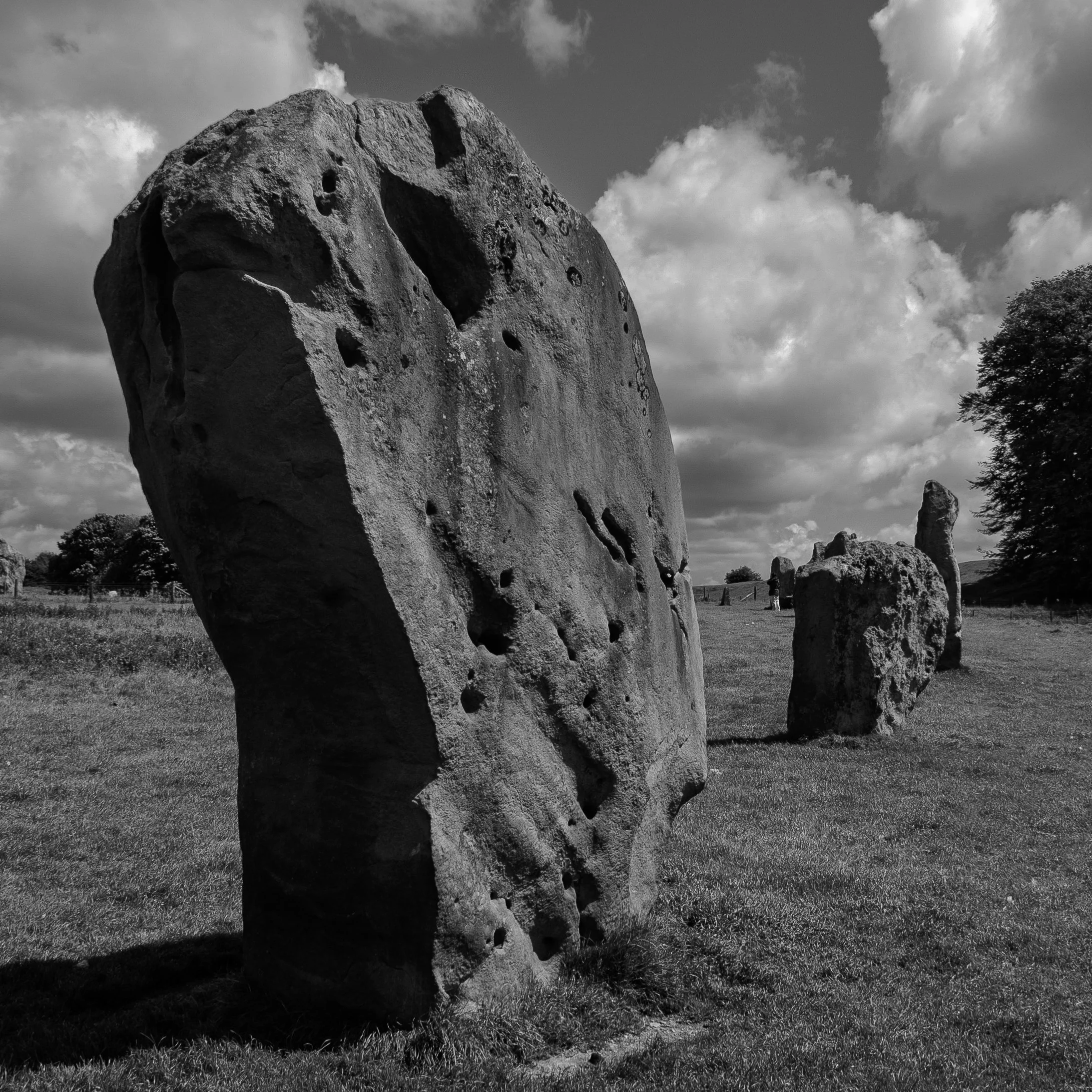 Stones of the SW Sector at Avebury, Wiltshire, England. 4th June 2005. © Chris Tweed