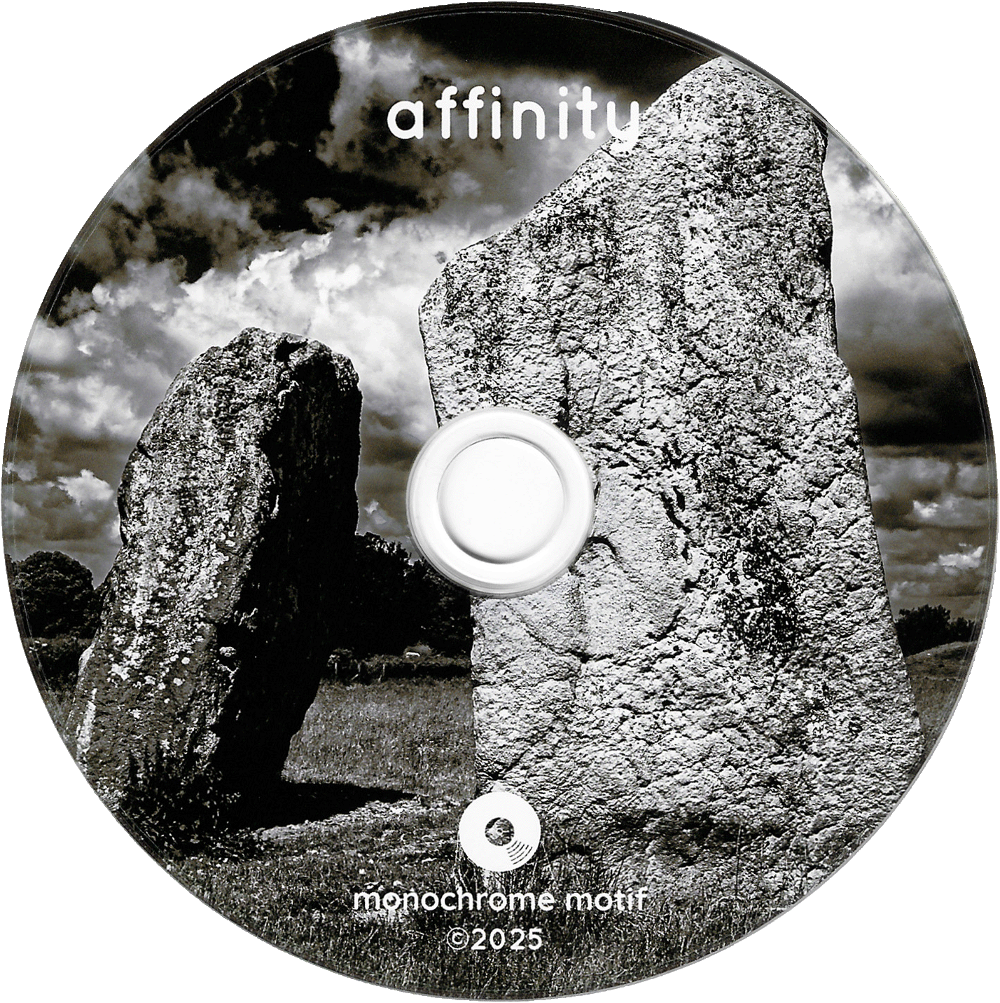 My photo of the Cove Stone at Avebury as used on the CD label for the album "Affinity".