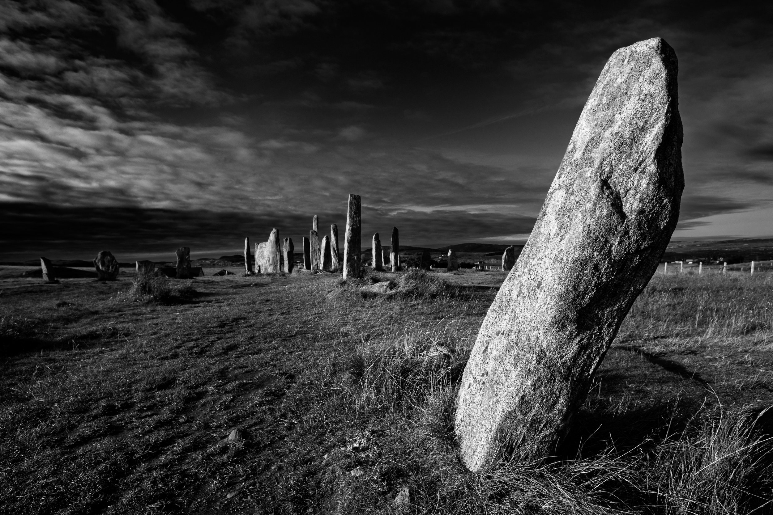 Standing stones at Callanish, Isle of Lewis, Scotland. 22nd August 2021.