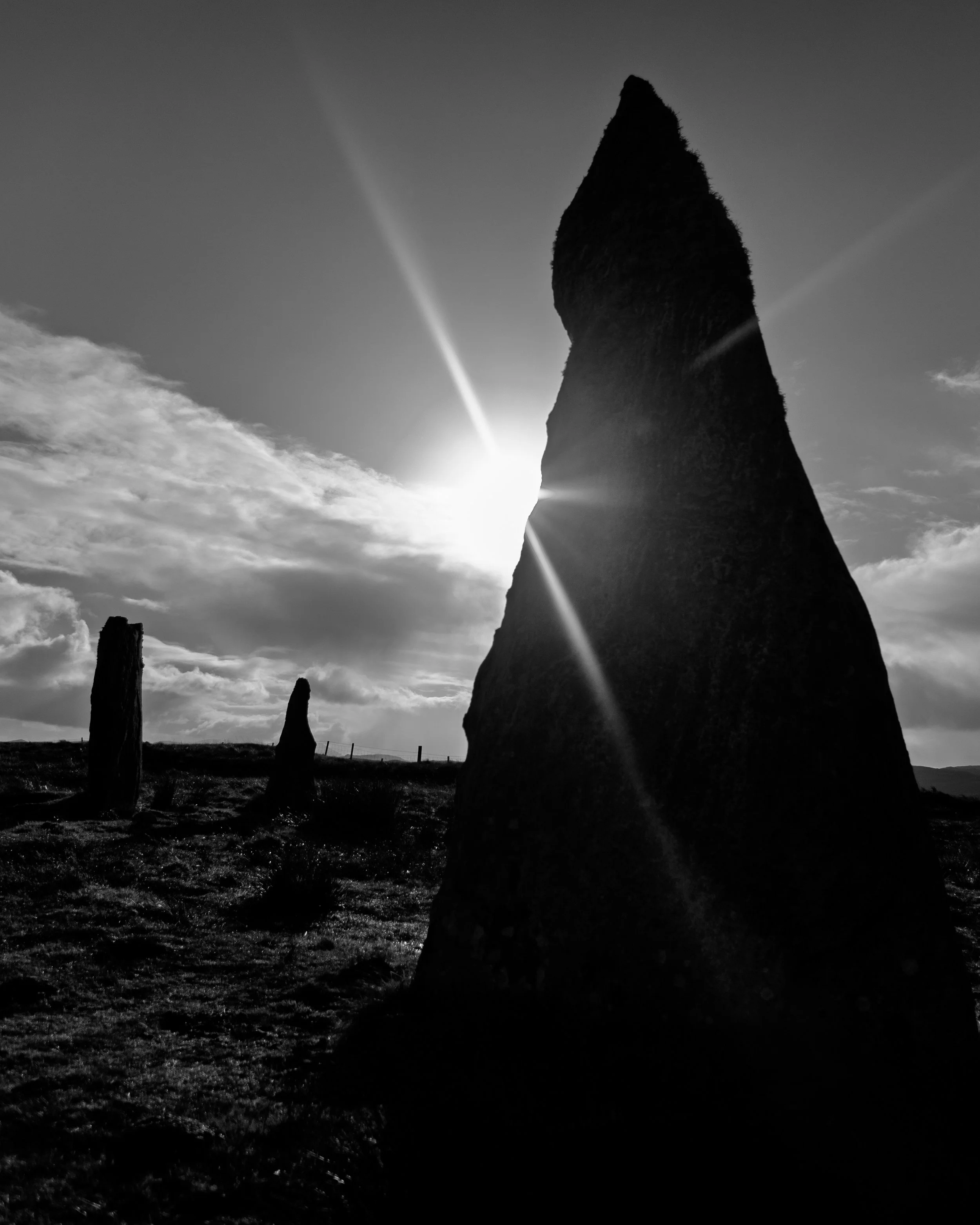 Stones of Callanish 2 stone circle, Isle of Lewis, Scotland. 3rd November 2021. © Chris Tweed
