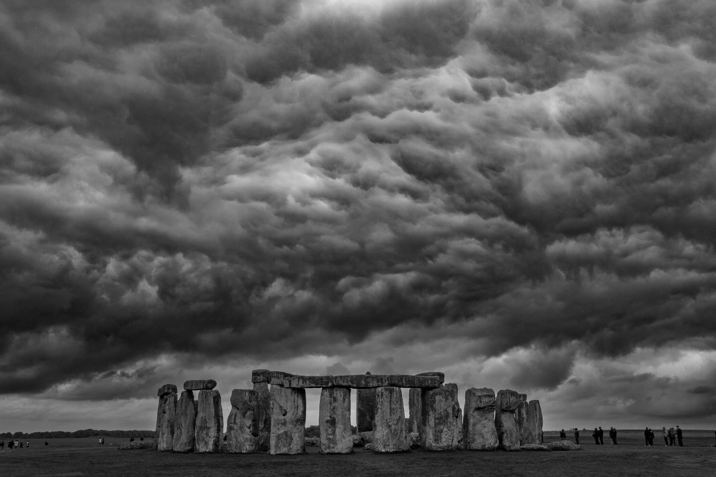 Stonehenge under dramatic clouds. Wiltshire, England. 9th May 2010. © Chris Tweed