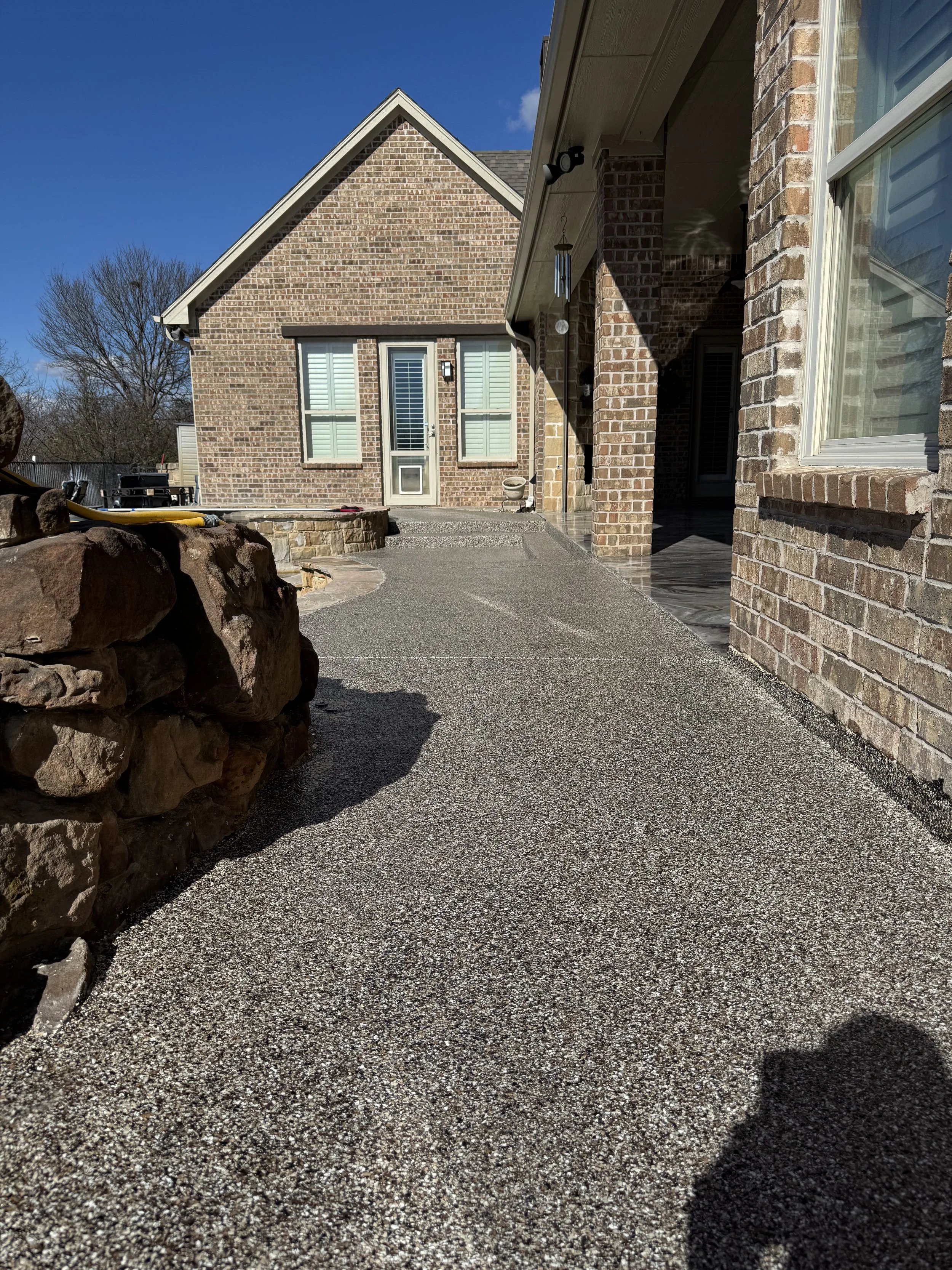 Pool decking- heavy flake with MVB