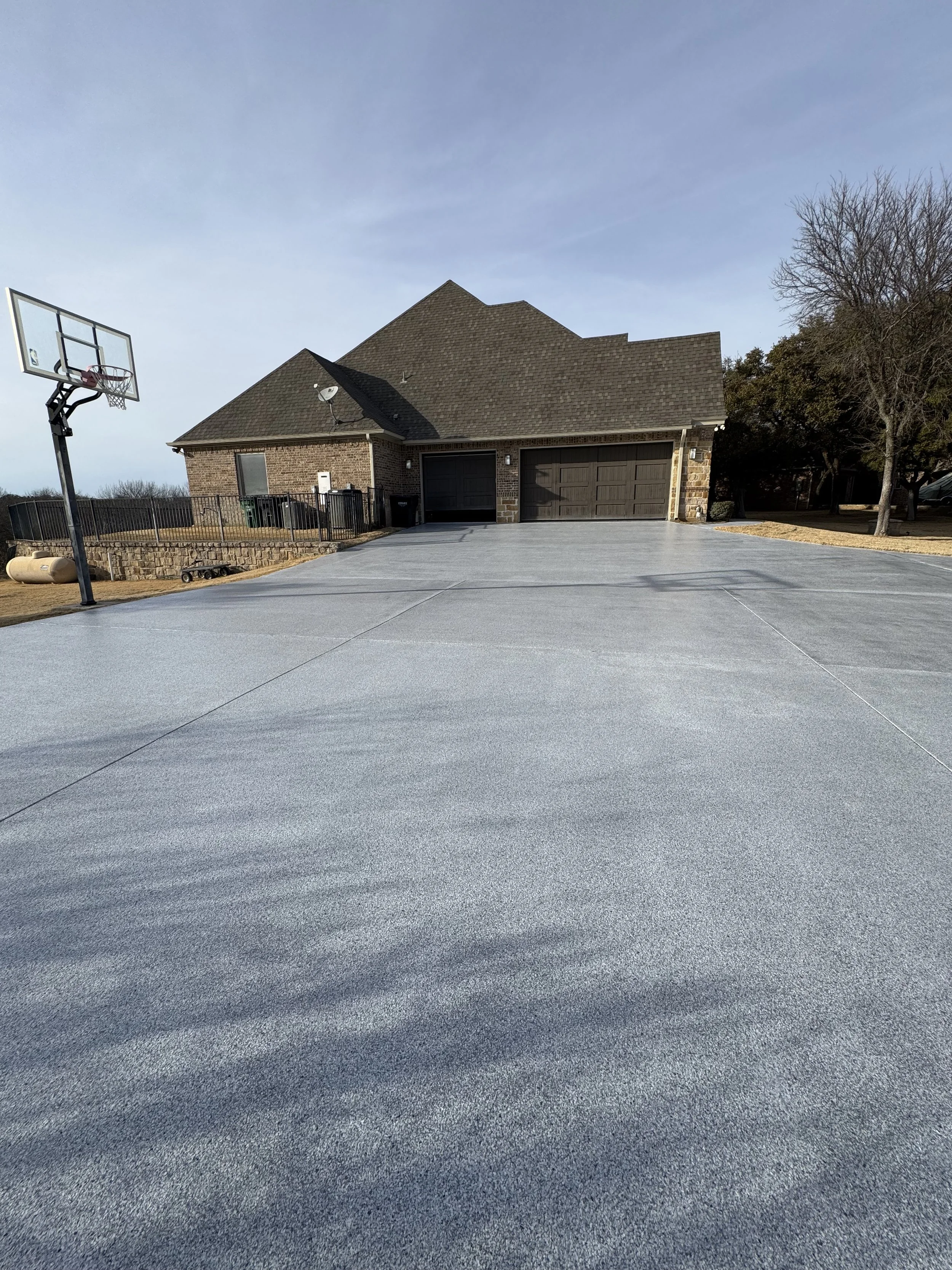 Driveway- heavy flake