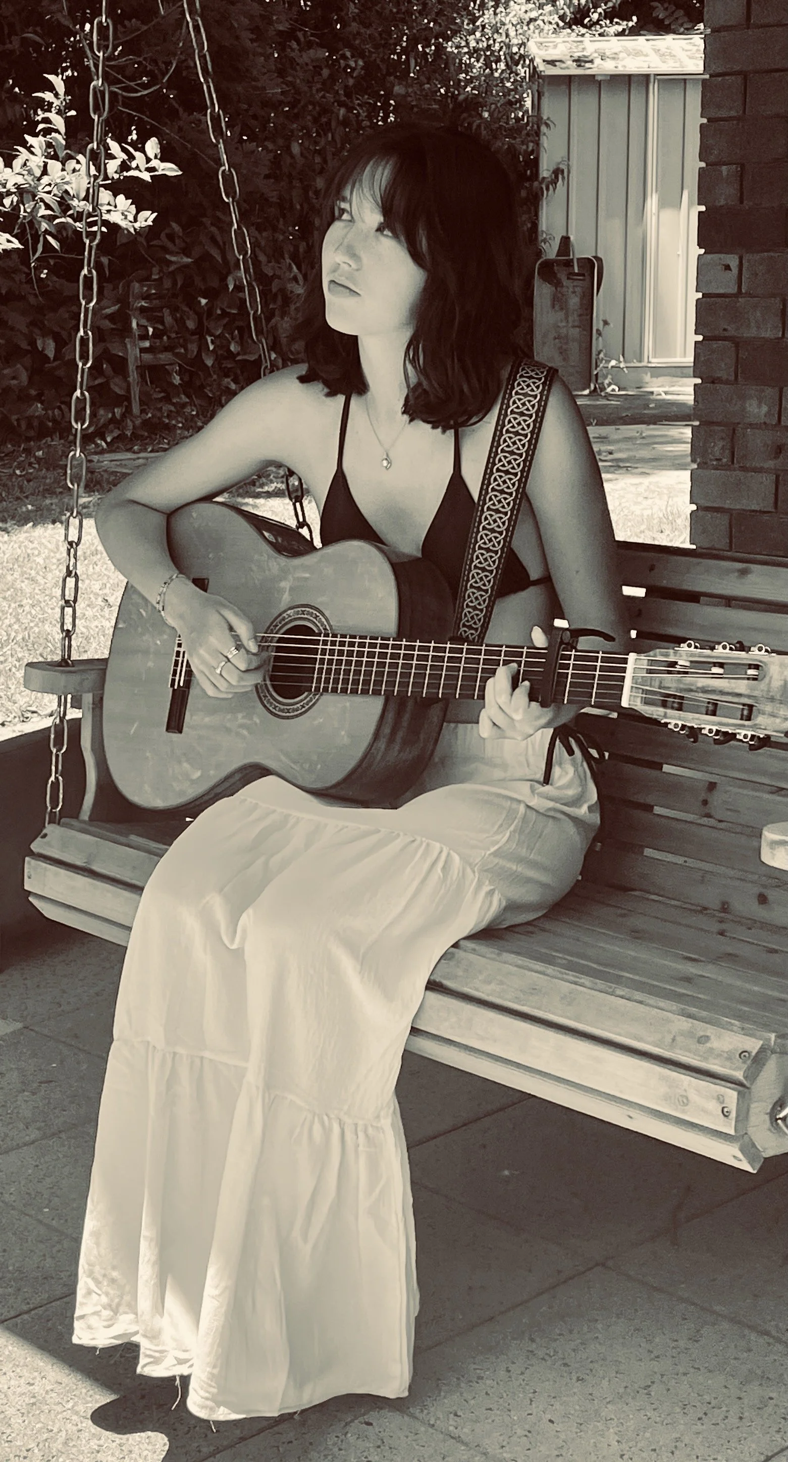 Harriet Killips with Guitar