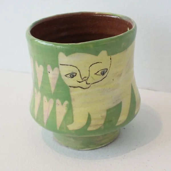 Two Yellow Bears tea bowl