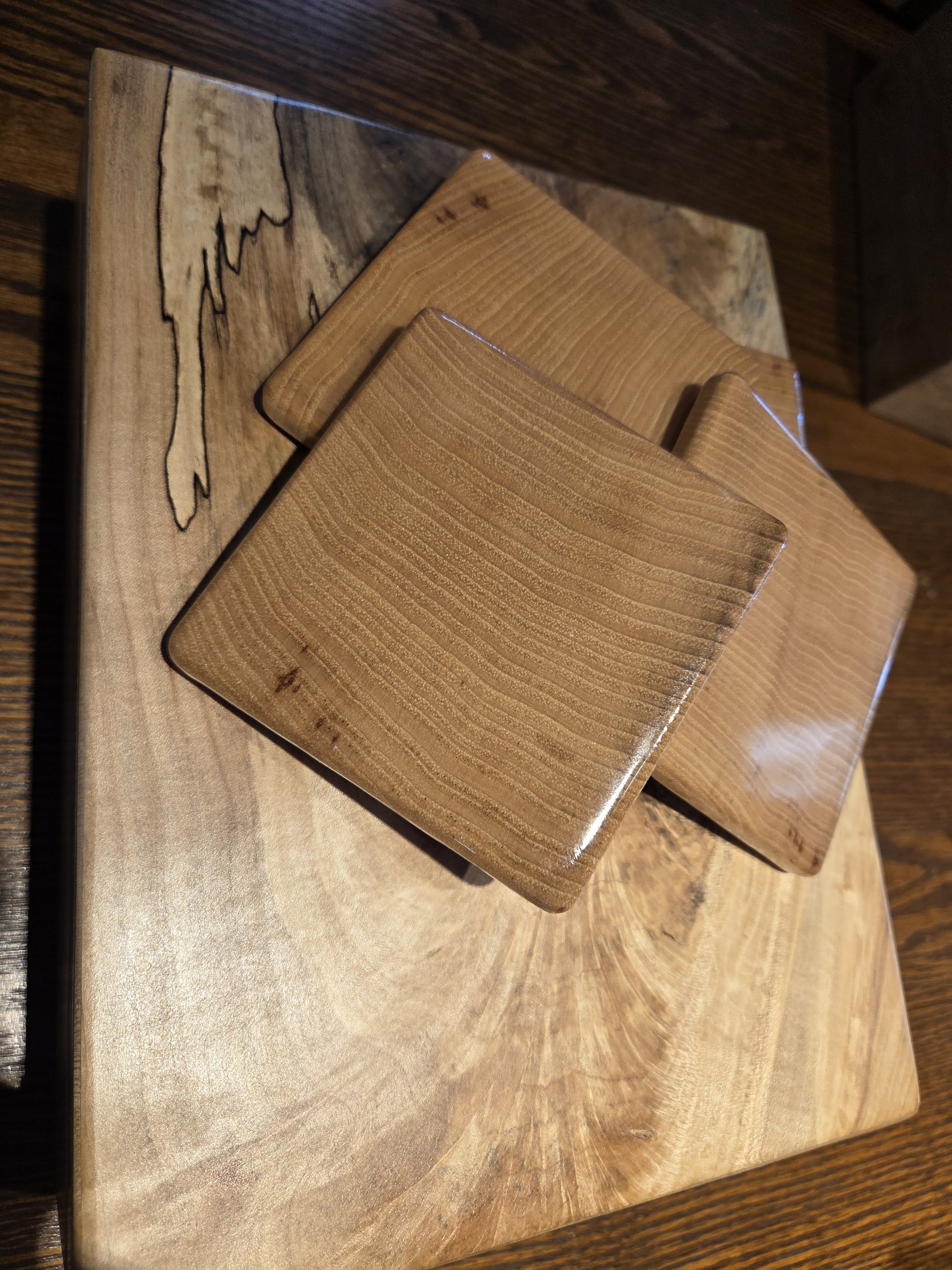 G028 Coasters- End Grain Hickory