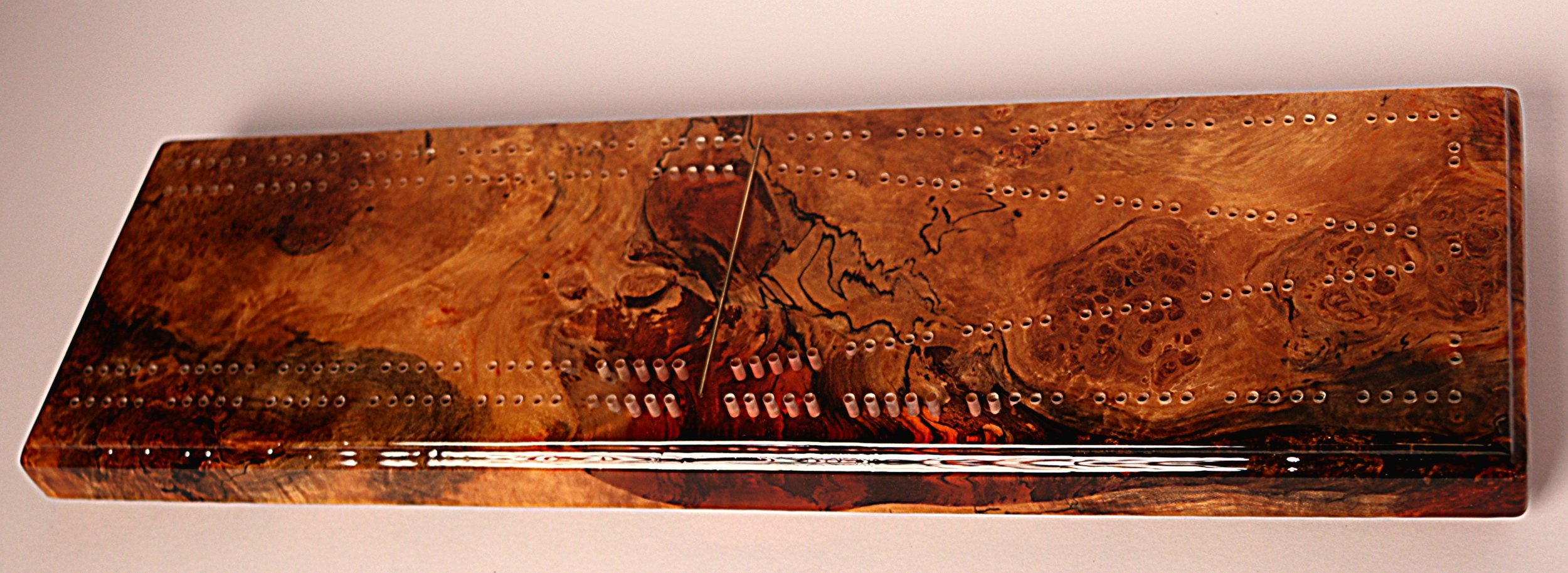 Cribbage Board Silver Maple