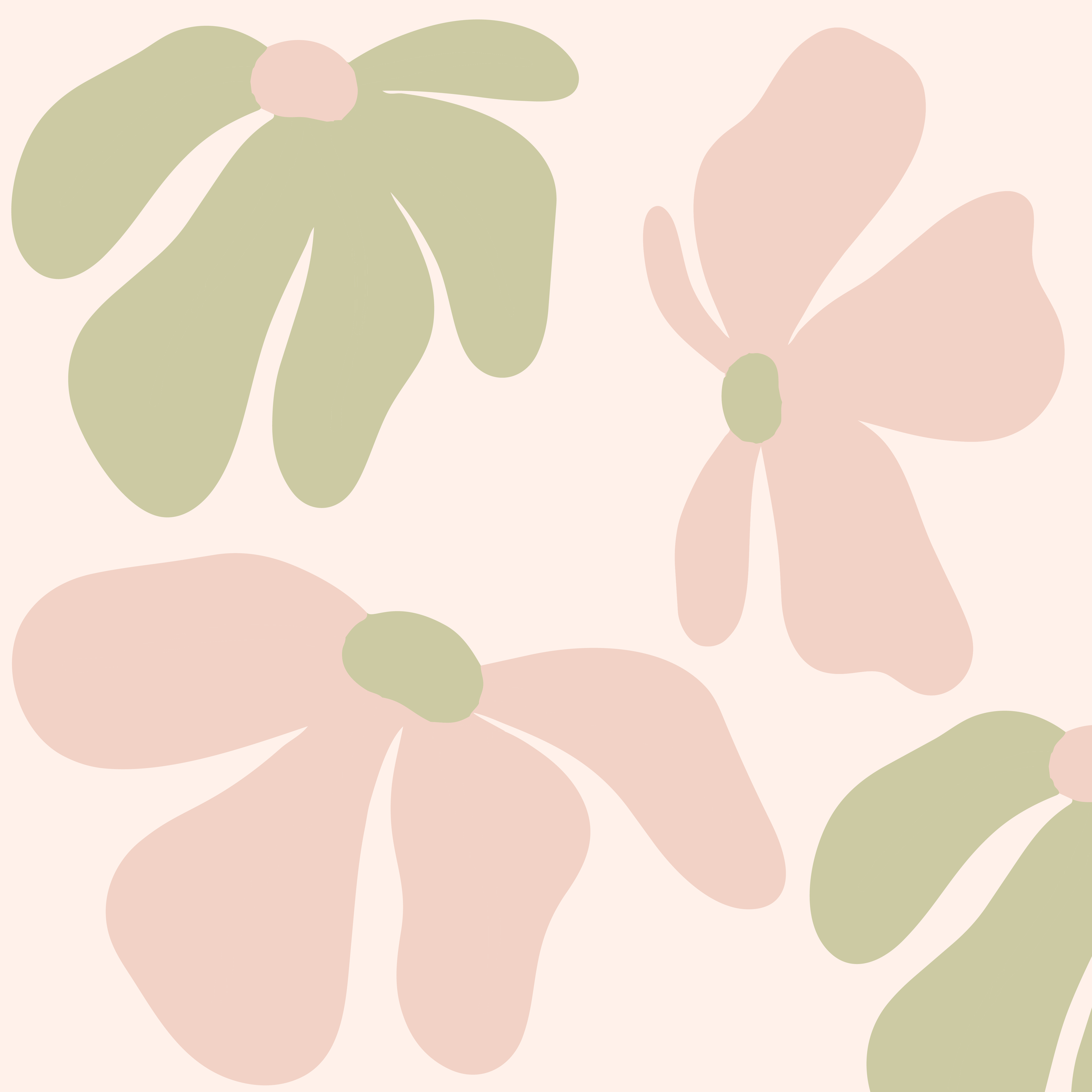 Botanical pattern representing natural medicine for women's health and paediatrics, family naturopathy