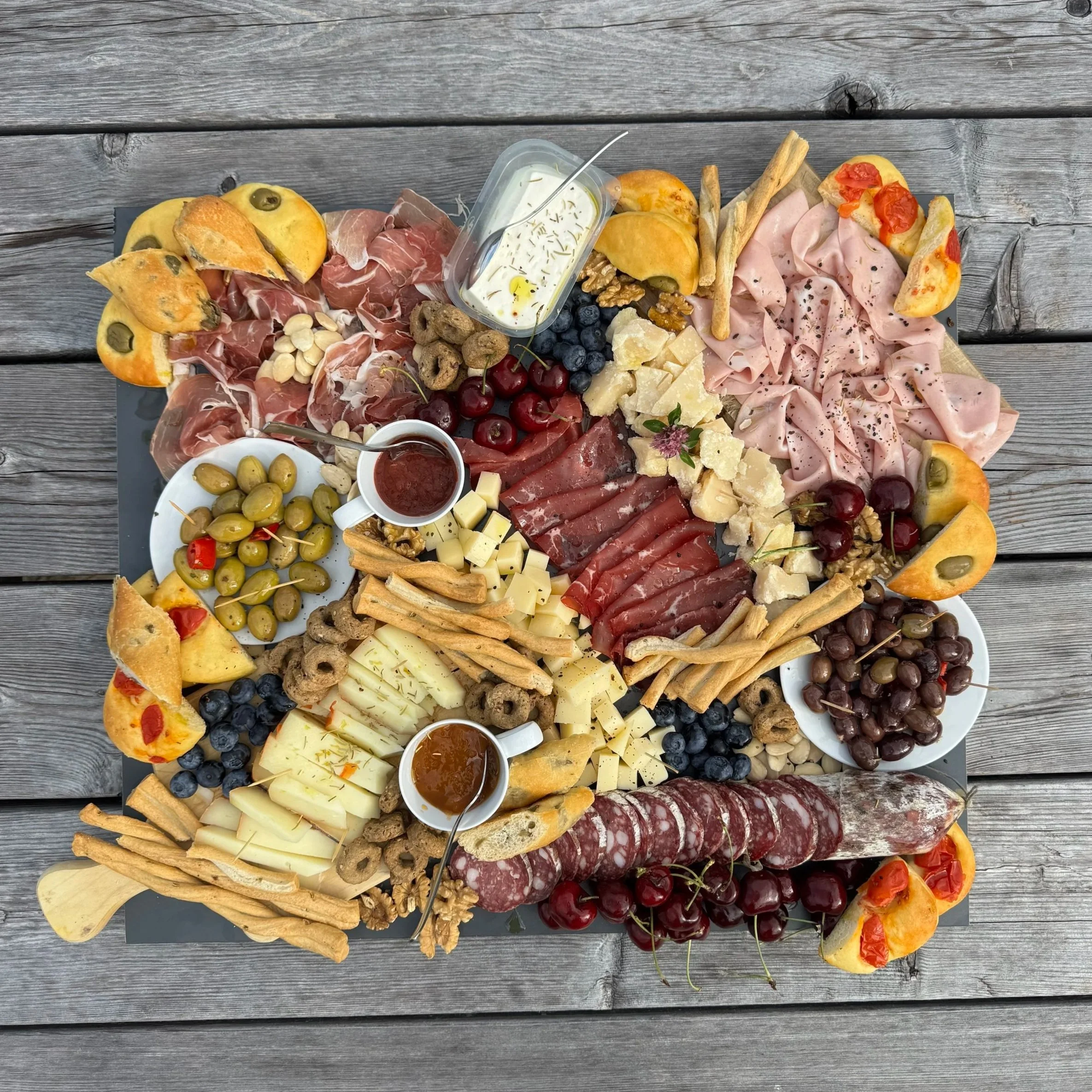 Custom Charcuterie Board.
Create your own board, you choose, we make it beautiful.