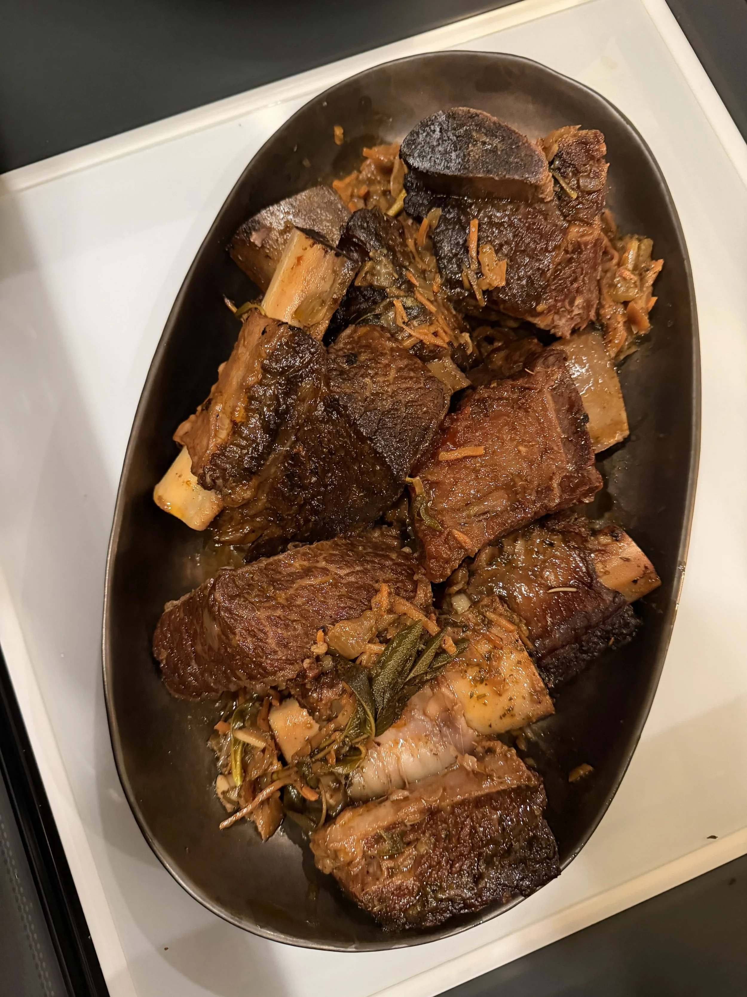 Braised short-ribs 