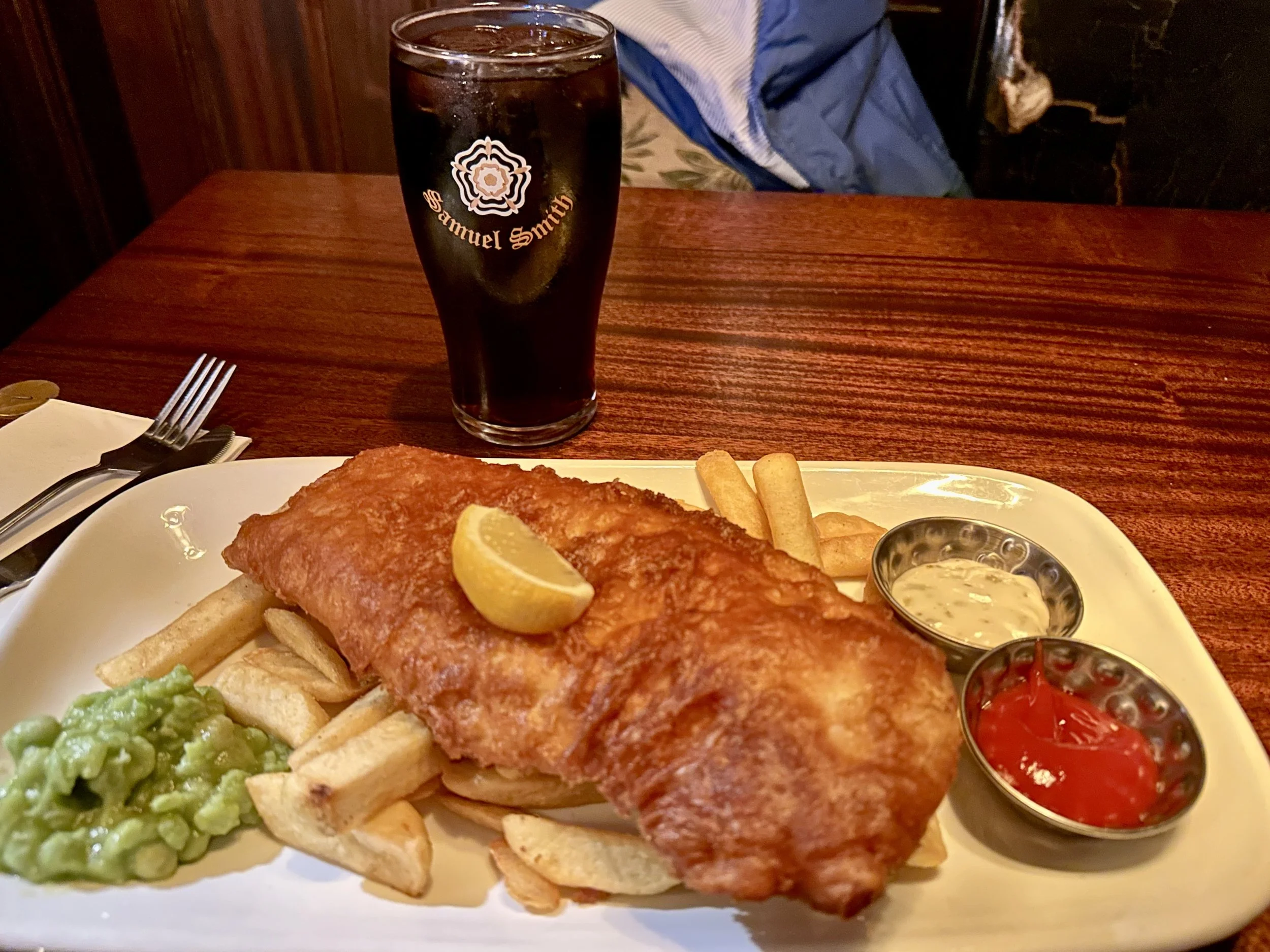 So delicious! These mashed peas were interesting