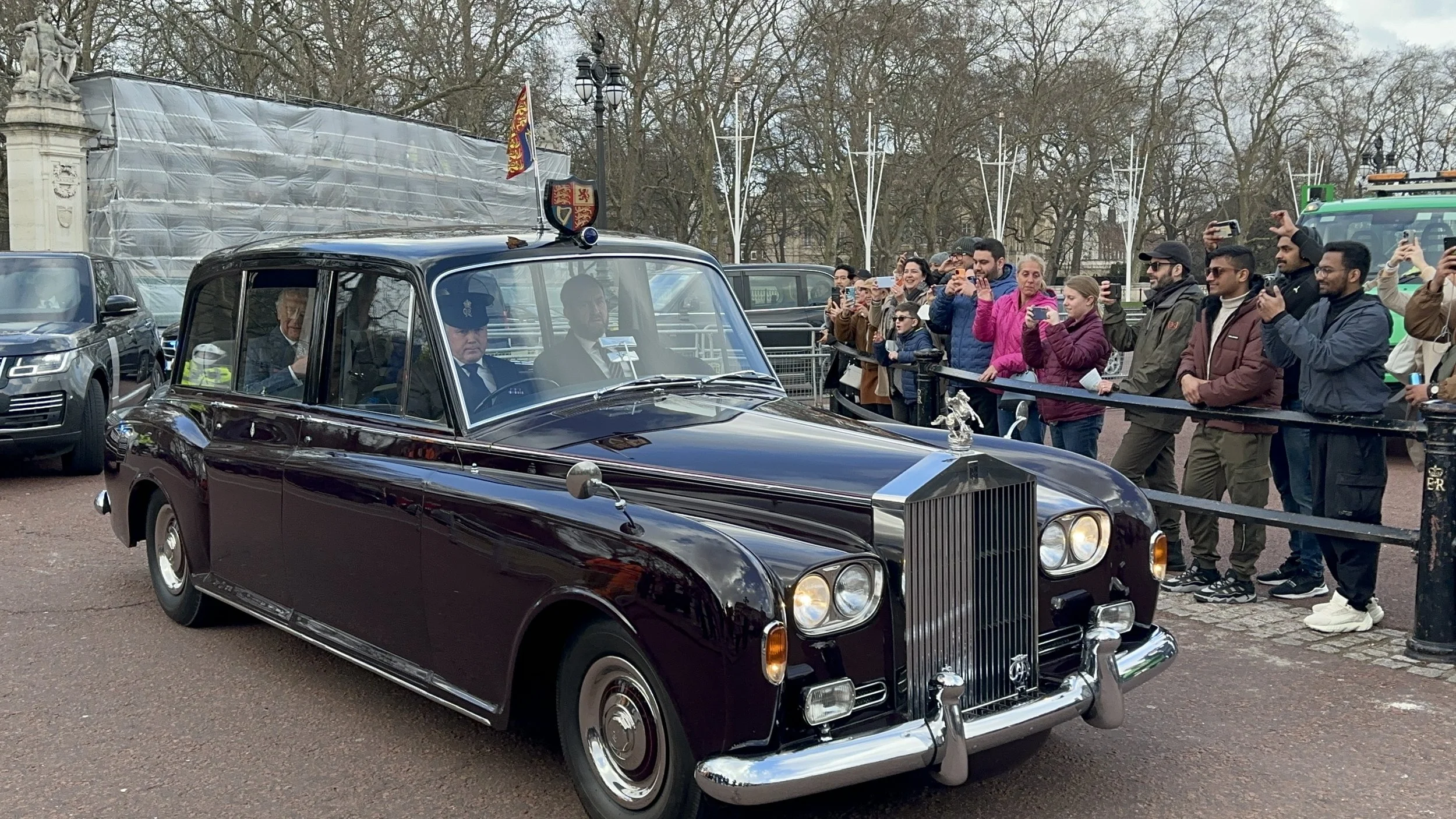 AND I saw King Charles and Queen Camilla drive right past me!