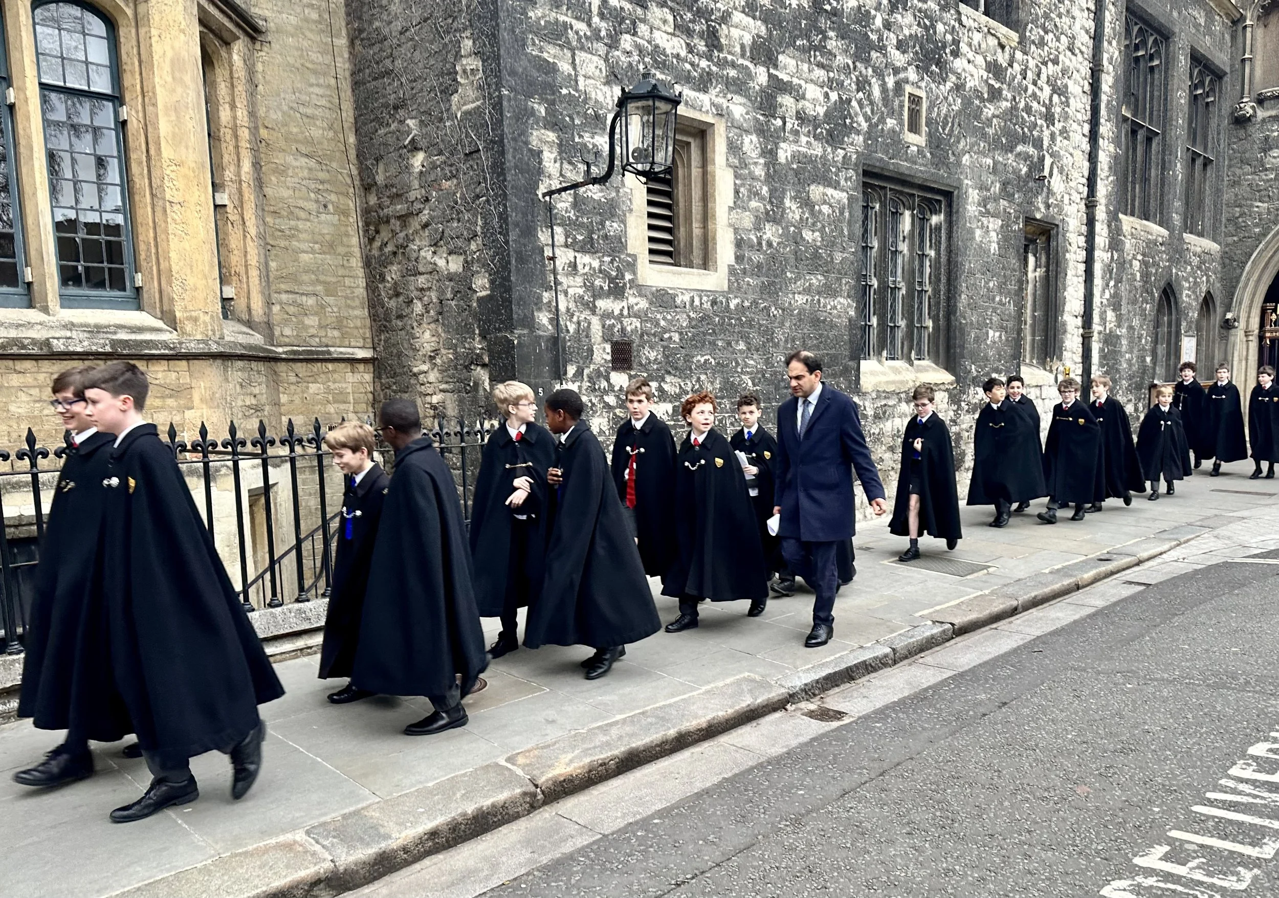 The boys choir from Westminster Abbey
