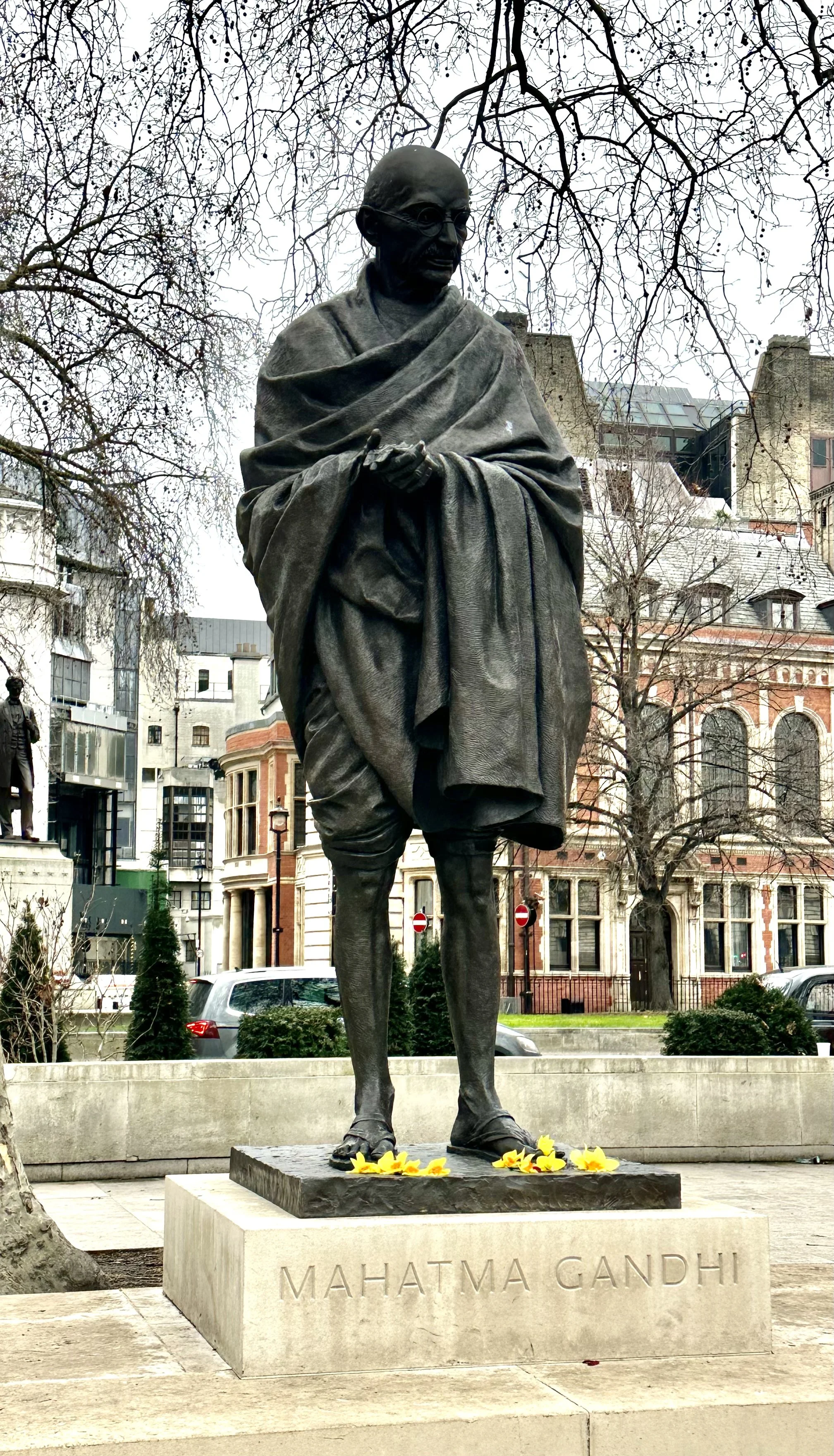 Gahndi statue