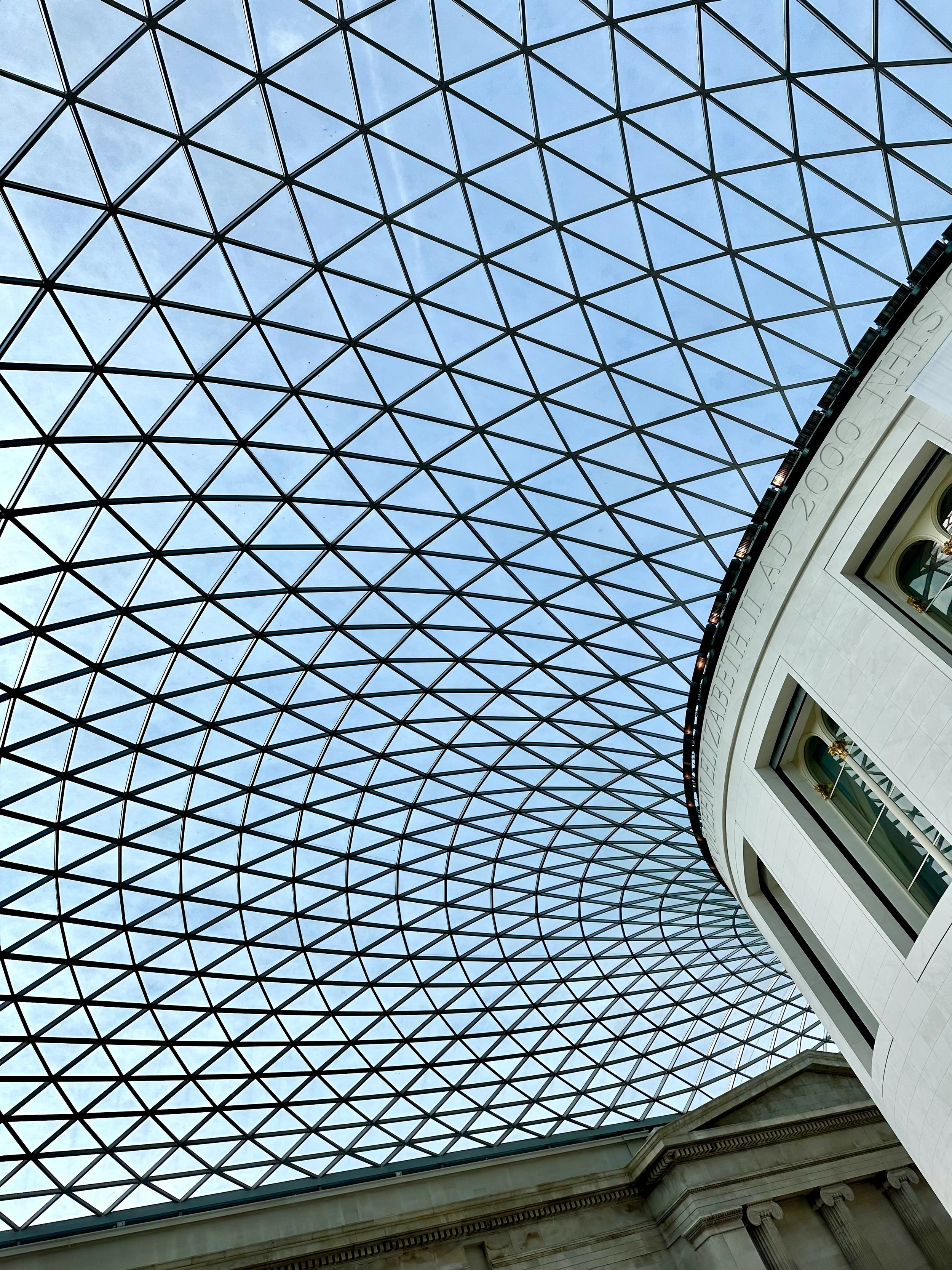 The roof in the British Museum is impressive