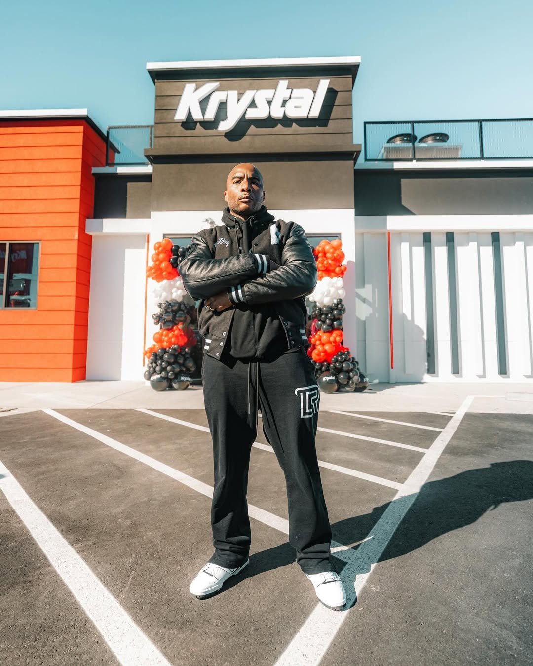 Charlamagne Tha God at Krystal fast food restaurant 
