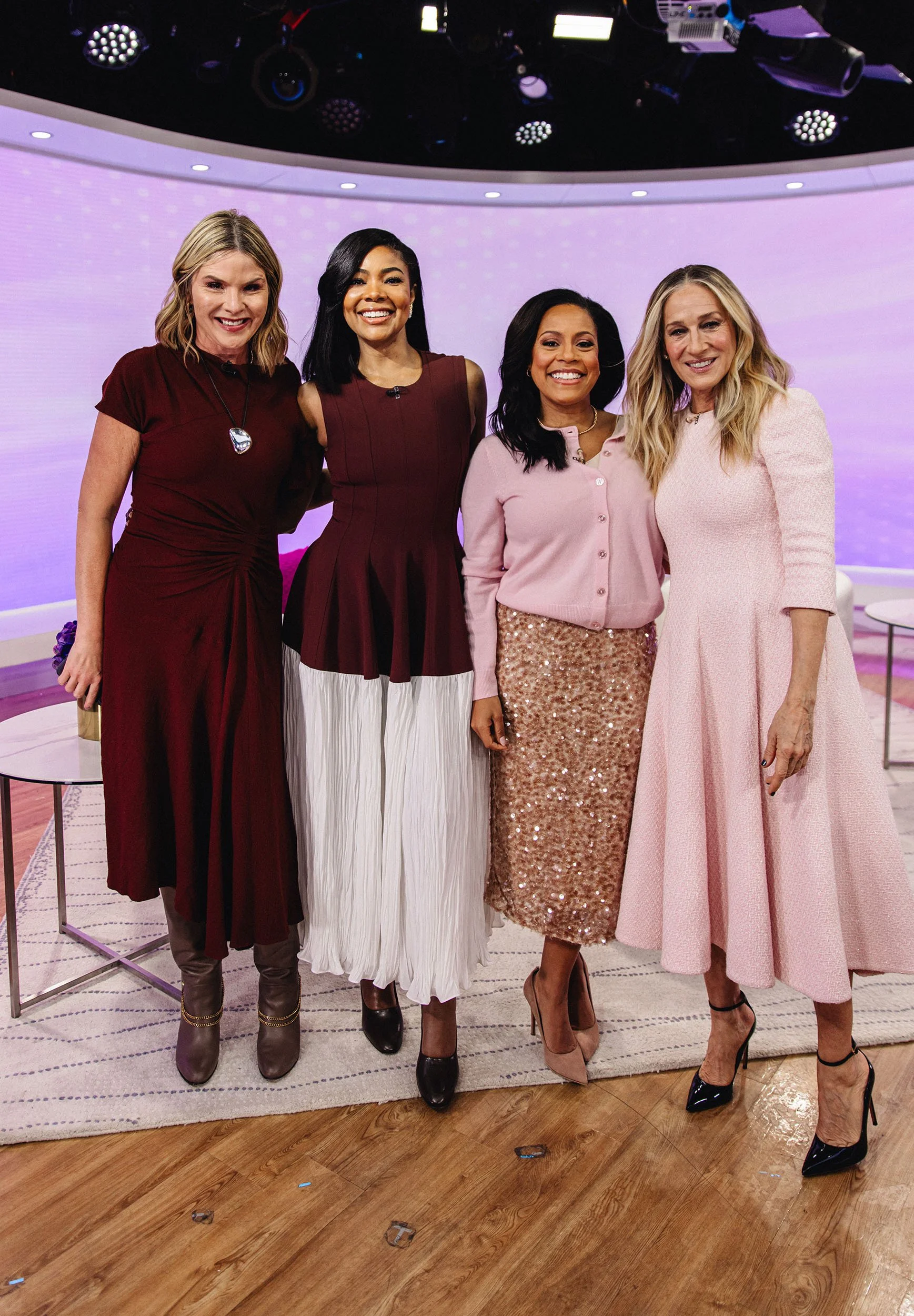 Gabrielle Union, Sarah Jessica Parker, and Jenna on Today Show 