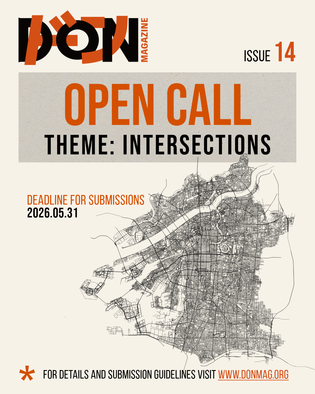 Submission Deadline - Issue 14 Intersections