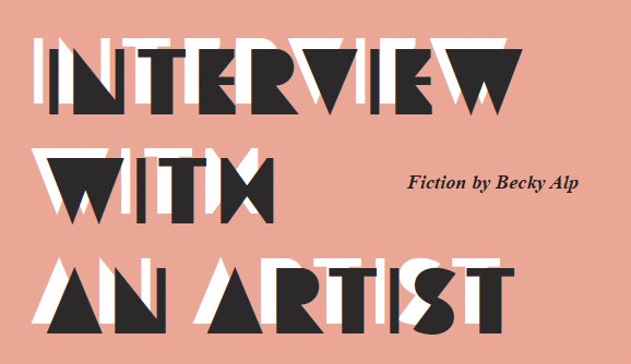 Interview With An Artist