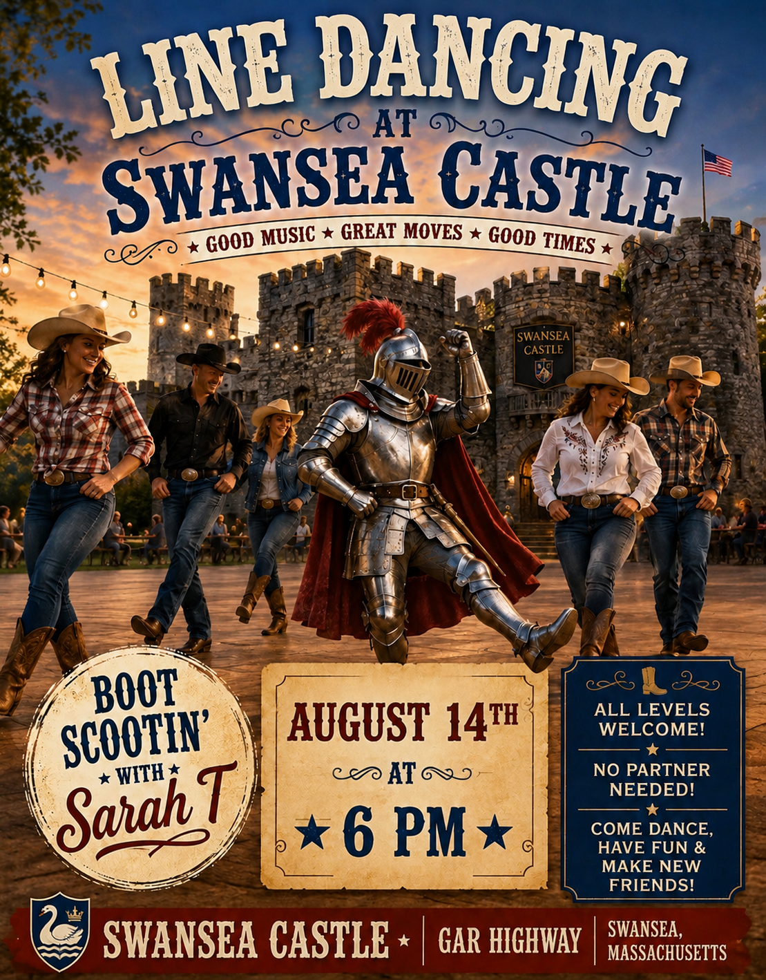 Boot Scootin’ Line Dancing with Sarah T.