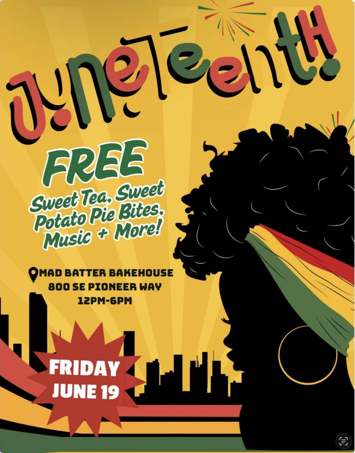 Juneteenth at Madbatter Bake House