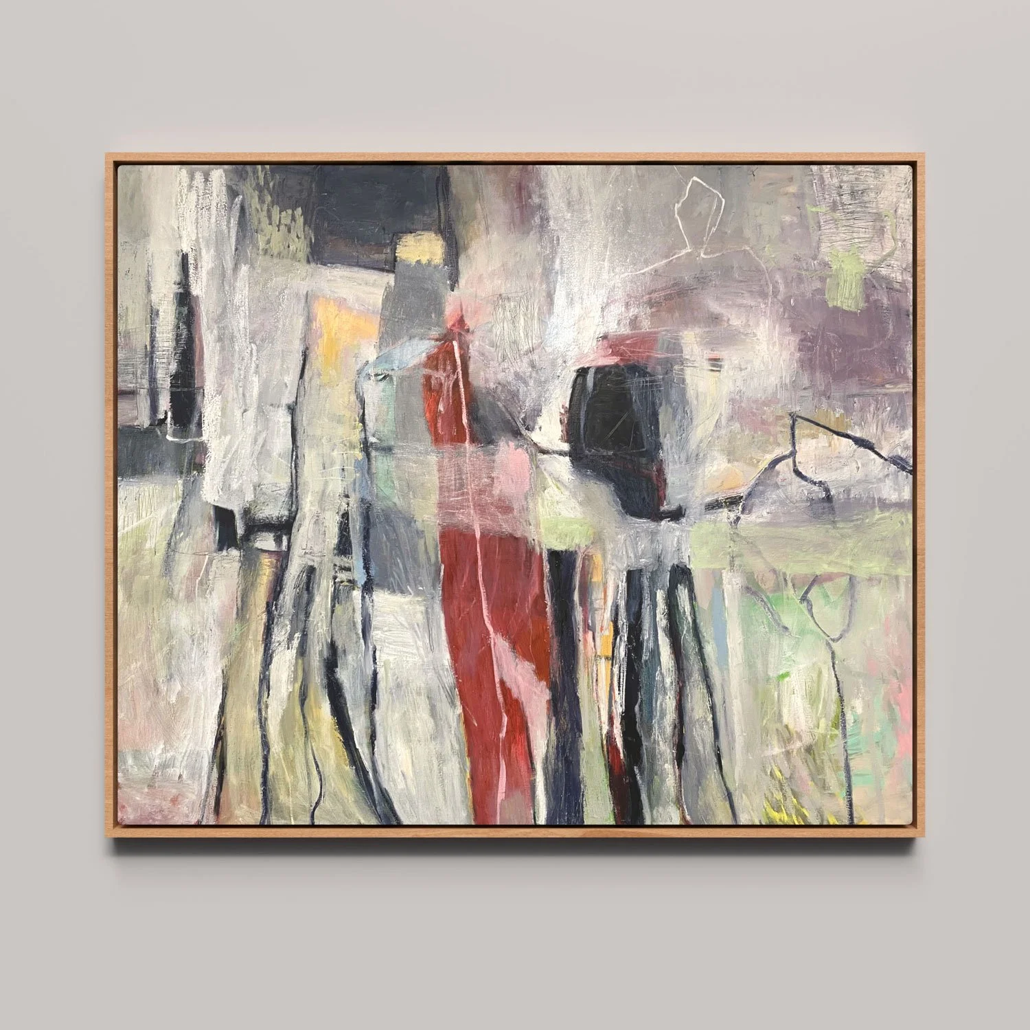 Stealing Shapes Under a Red Sun, 
Oil on Linen, 117 x 97cm