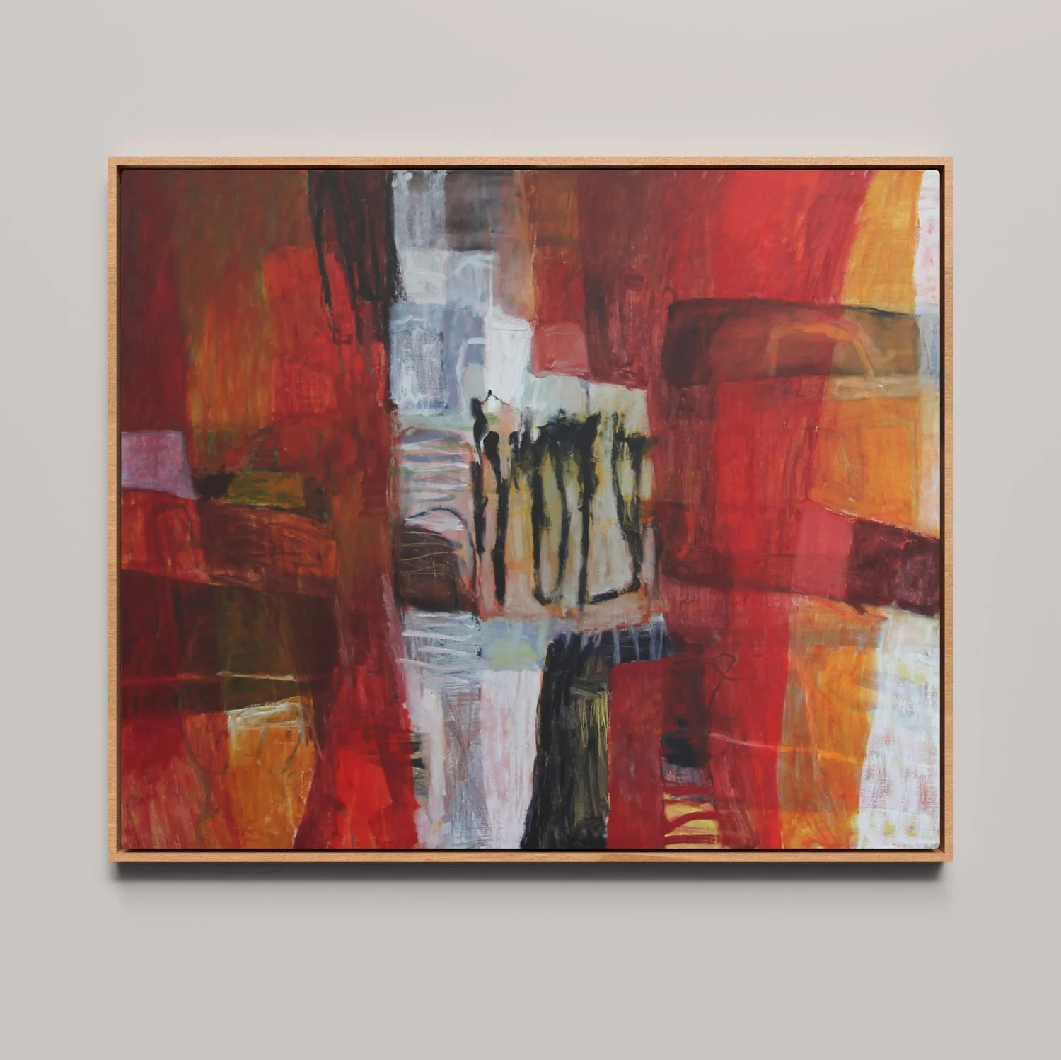 SOLD - Over under and Out, 
Oil on Linen, 117 x 97cm