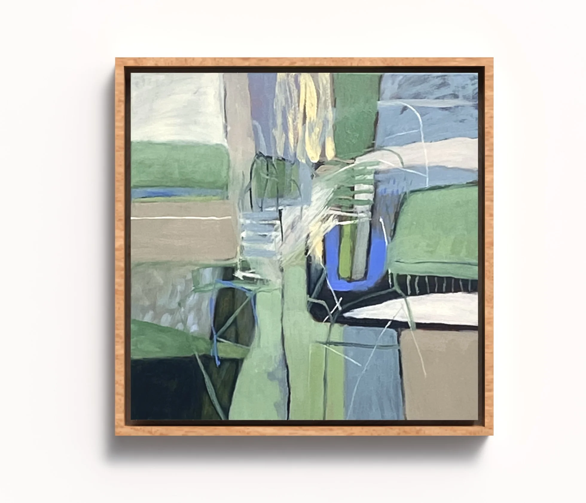 This Side of the Ground, Oil on Polycotton Canvas, 40 x 40 cm, $920