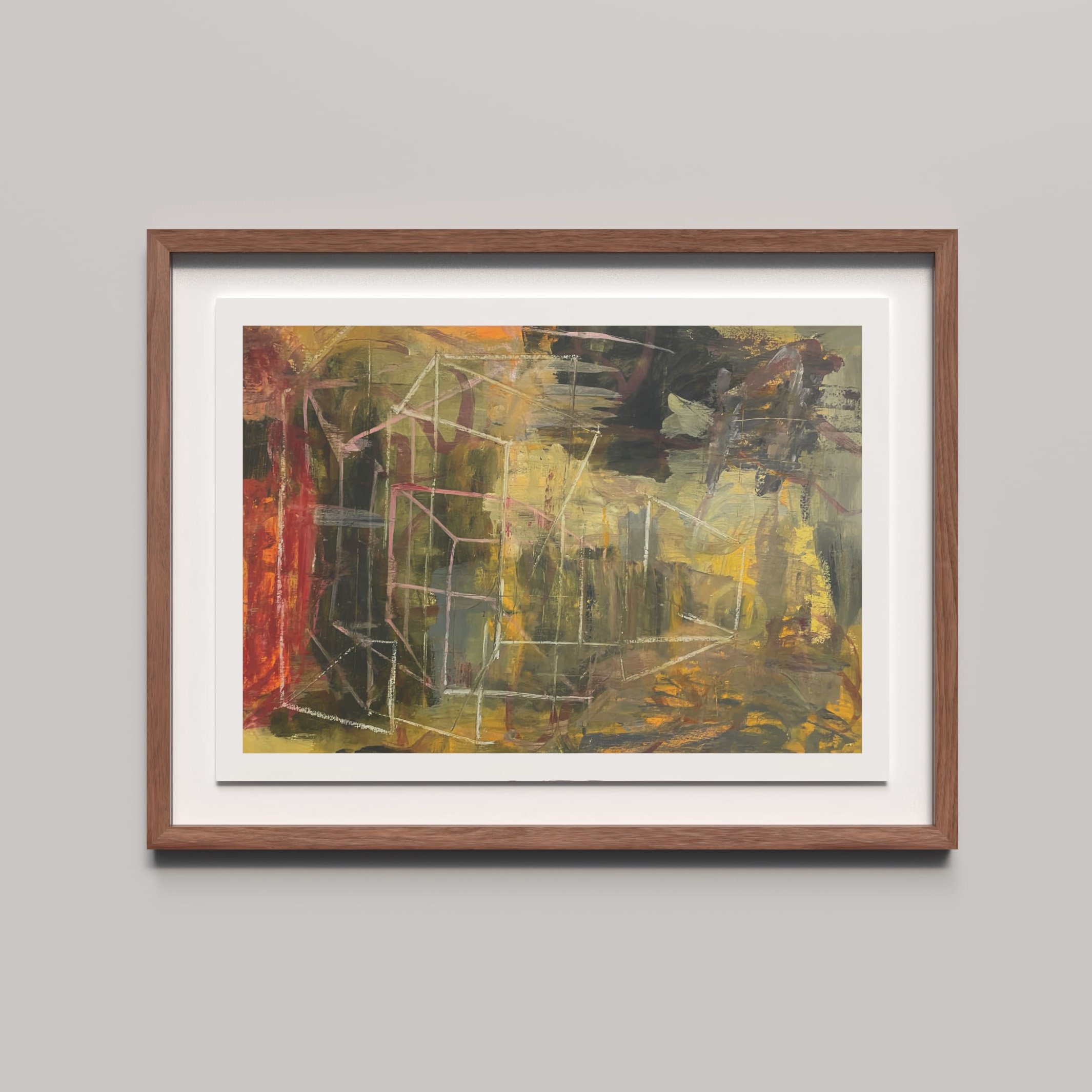 Technical Aspects of a Sunset,
Oil on Paper, 85 x 61cm