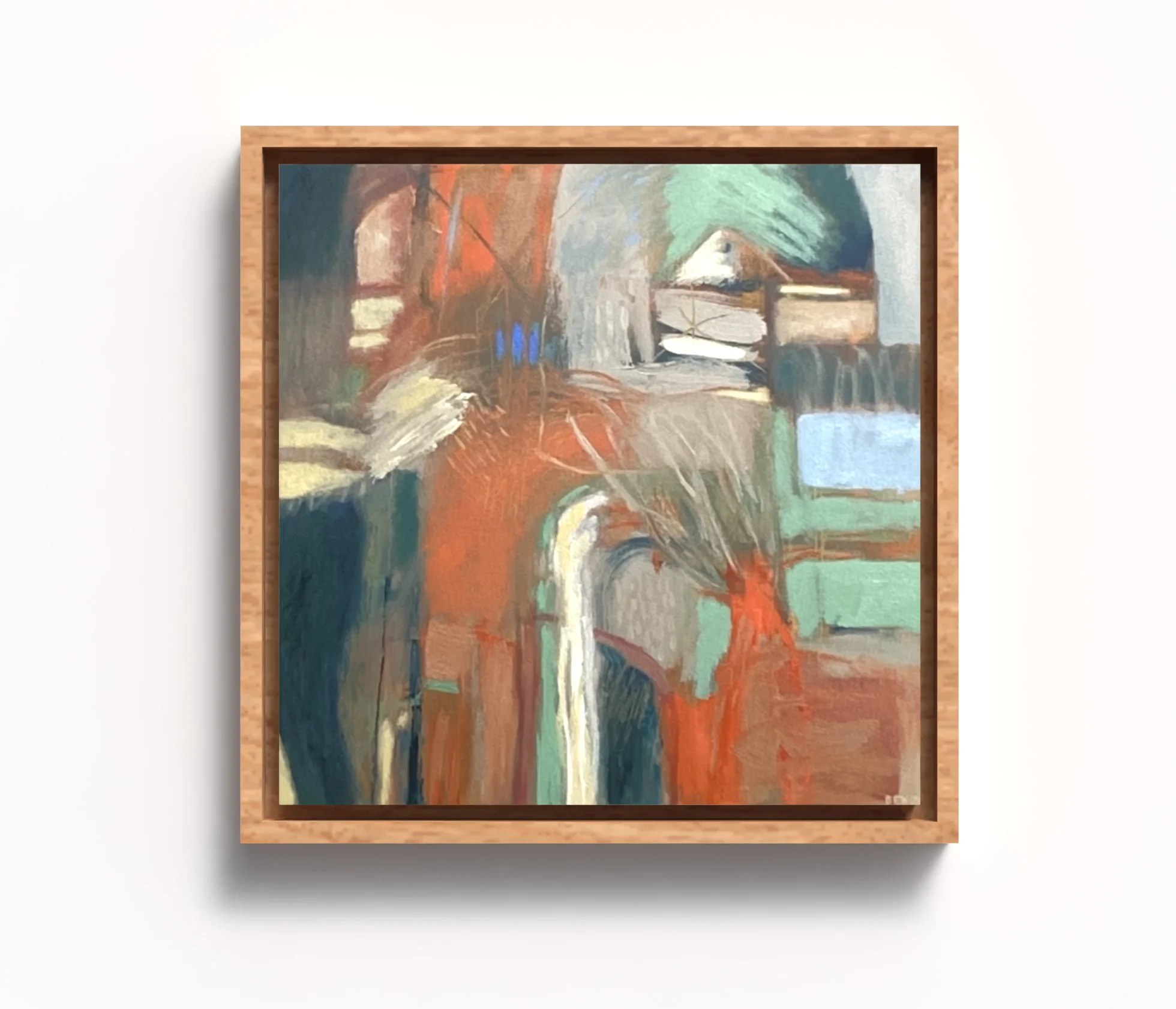 Between the Lines #2, Oil on Polycotton Canvas, 30 x 30 cm, $520