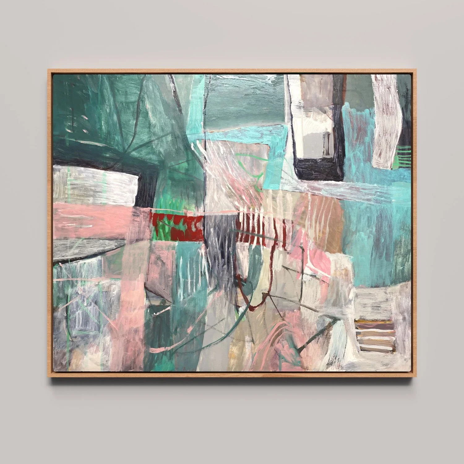 The Rain Won't Reach Us Here, 
Oil on Linen, 117 x 97cm