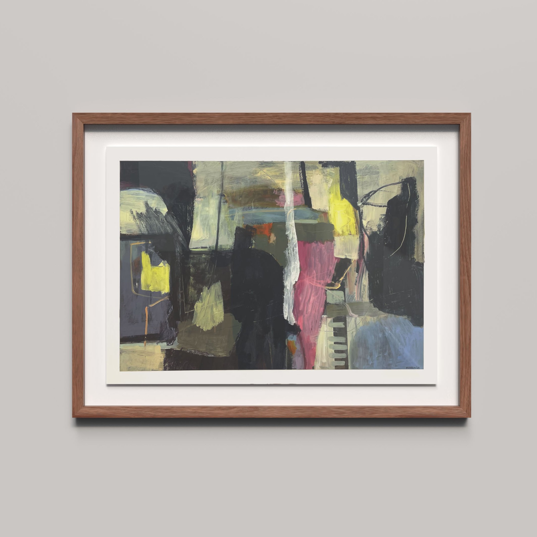 Pending,
Oil on Paper, 85 x 61cm