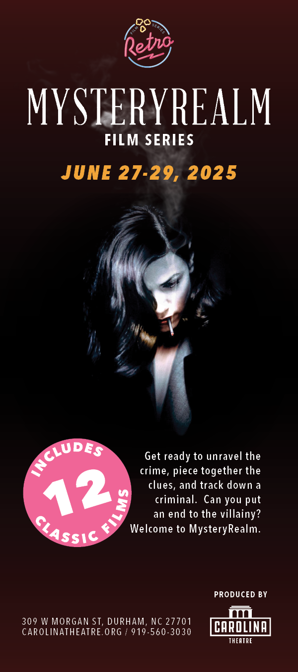 2025 MysteryRealm Film Series Rack Card  | January-June