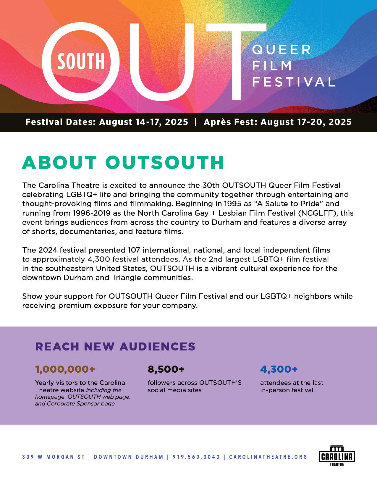 2025 OUTSOUTH Sponsorship Guide