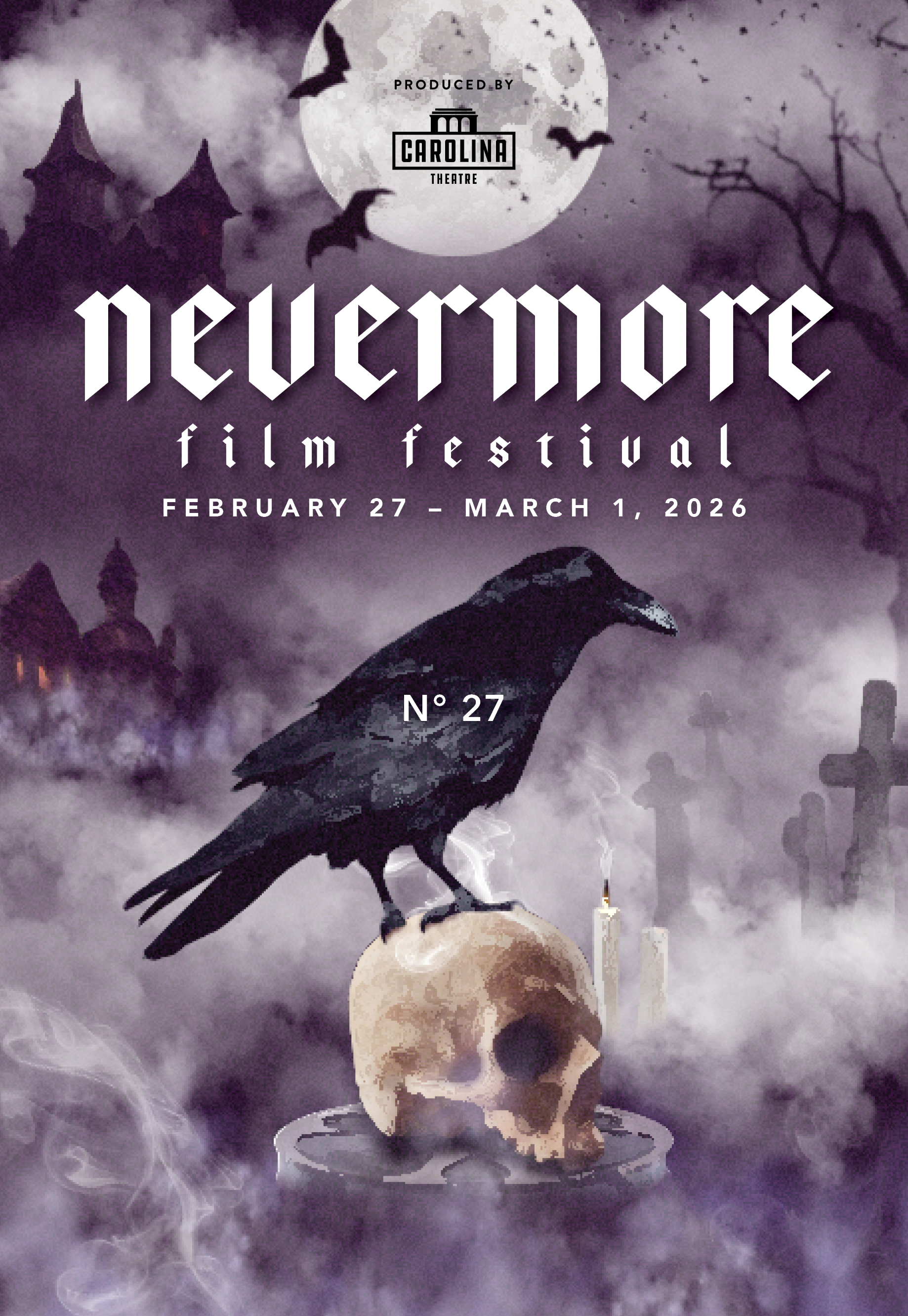 2026 Nevermore Film Festival Poster | 22" x 28"