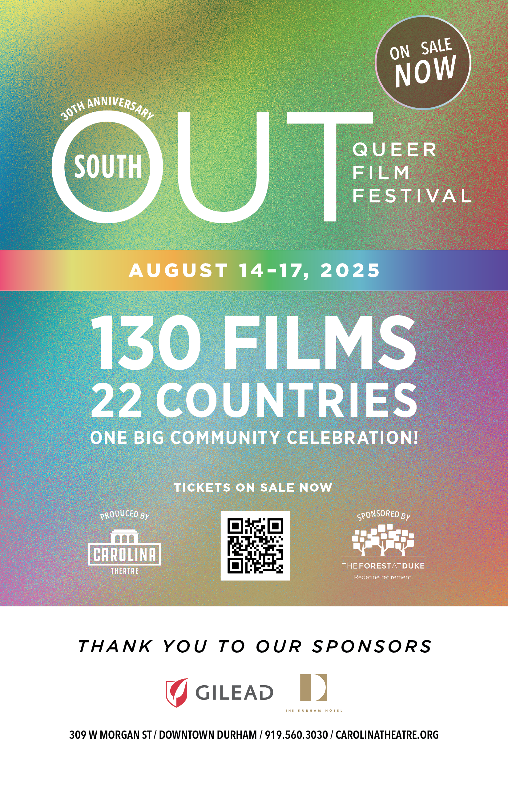 2025 OUTSOUTH Film Festival | 11" x 17"