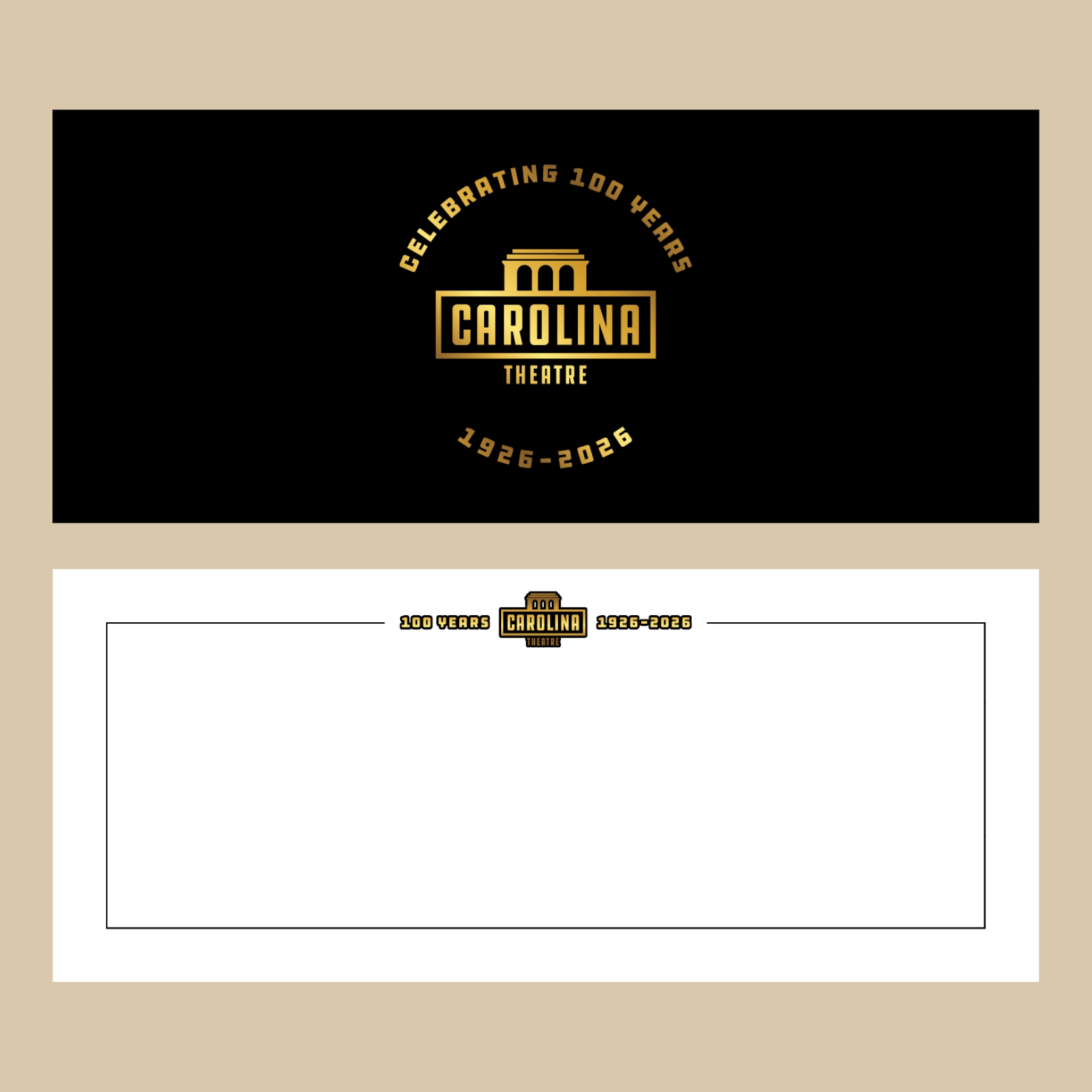 2025 Blank Centennial Thank You Cards | 3.875" x 9.25"